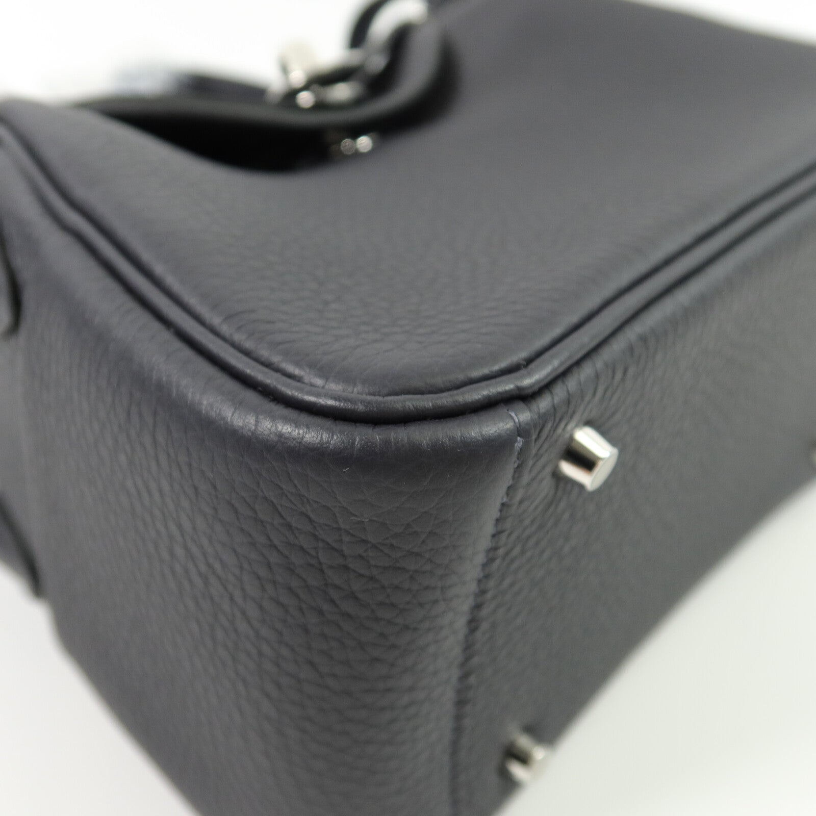 HERMES Clemence皮革Mini Lindy手挽肩背兩用袋Caban