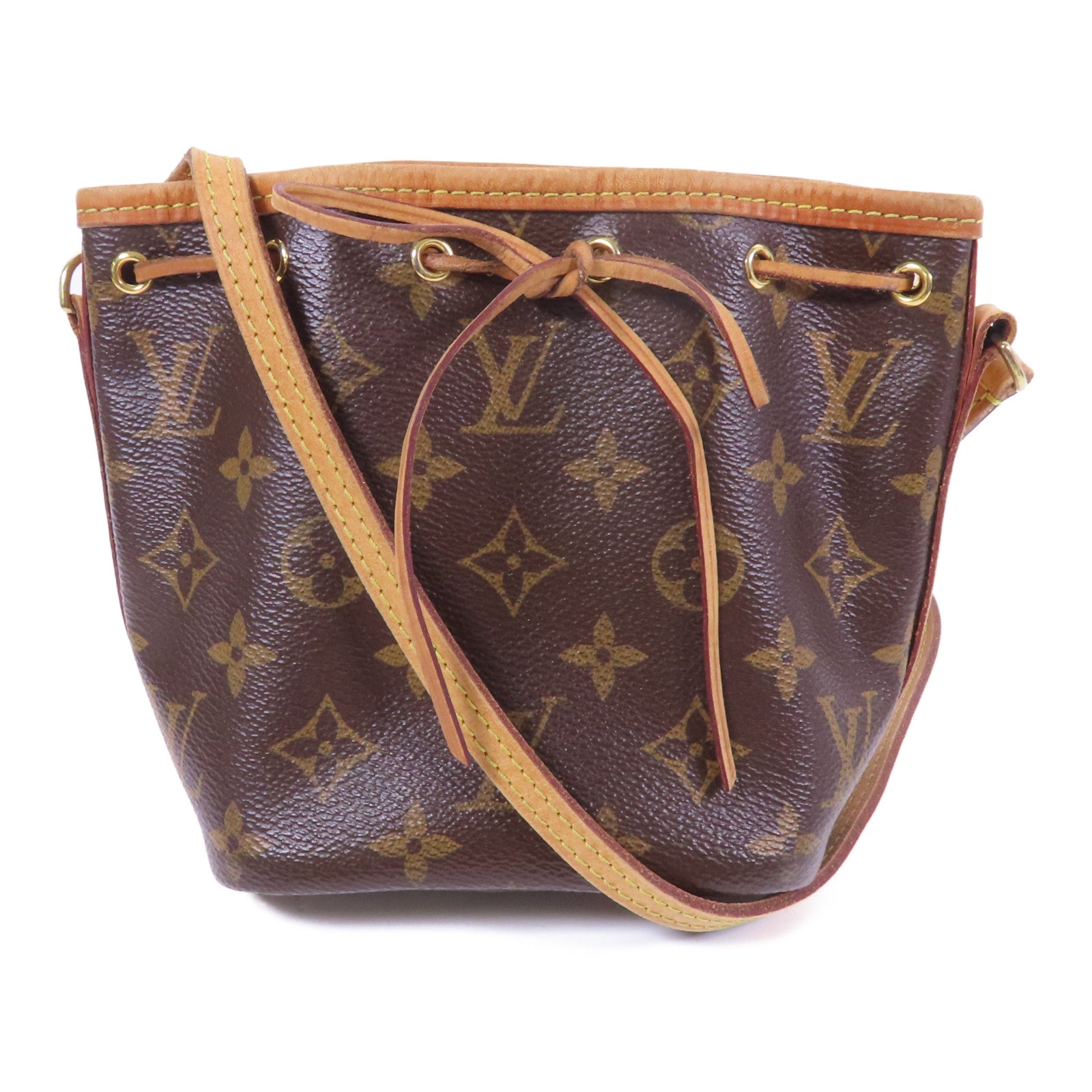 LOUIS VUITTON Monogram Nano Noe金扣肩背袋