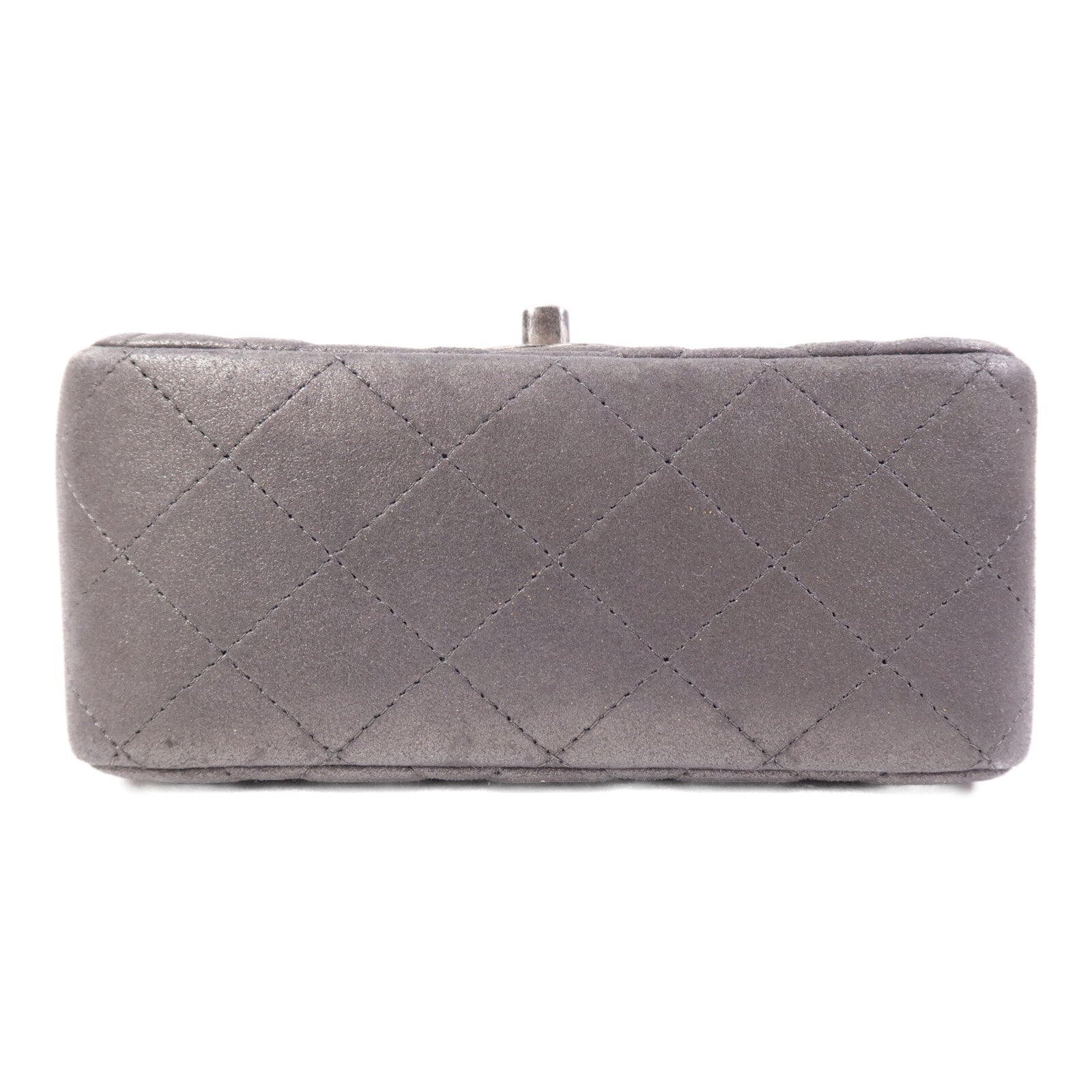 CHANEL 牛皮皮革Mini Classic 17銀扣鏈帶肩背袋