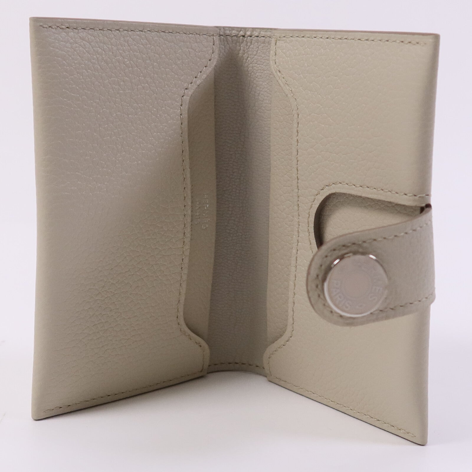 HERMES Evercolor R.M.S Card holder銀扣卡片套Beton