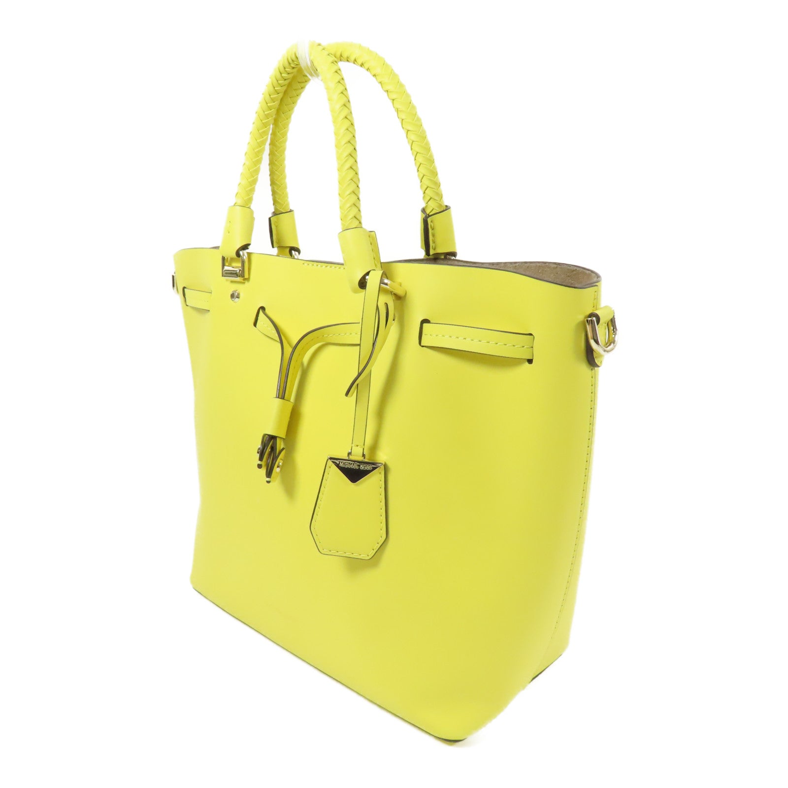 Michael Kors 牛皮皮革Shoulder Bag銀扣手挽肩背兩用袋