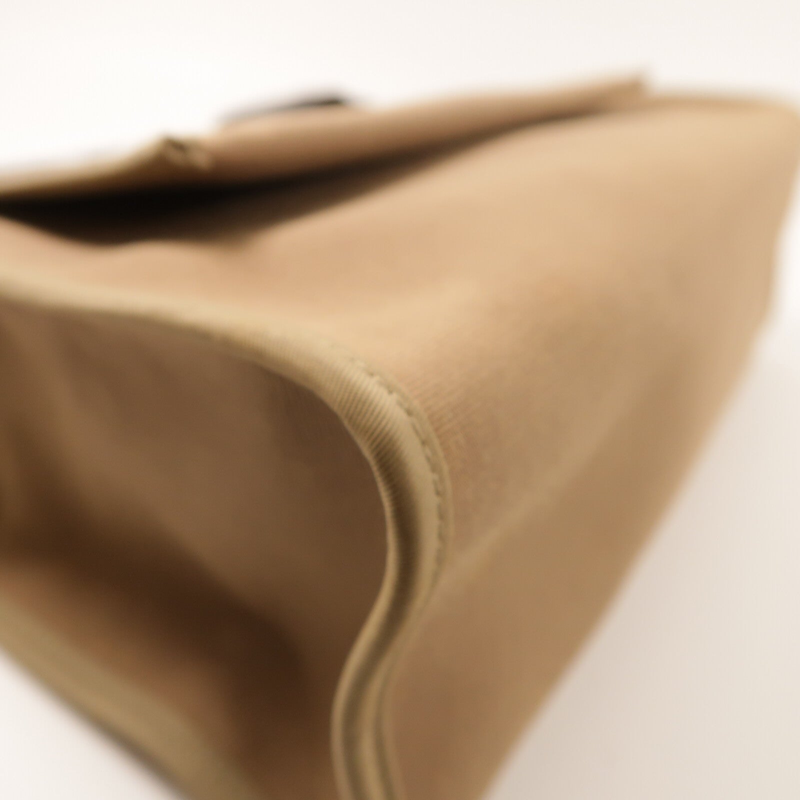 HERMES 帆布Herbag PM銀扣手挽肩背兩用袋Etoupe