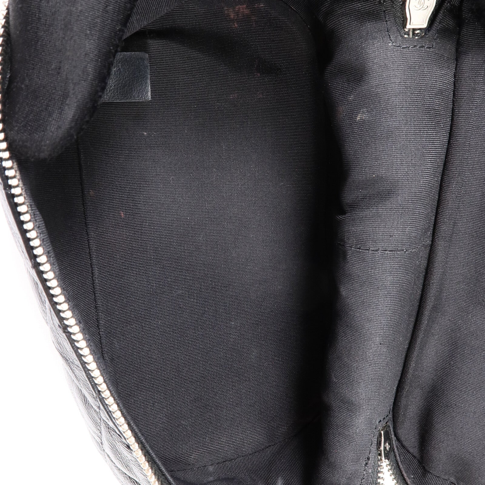 CHANEL PVC/牛皮皮革Matelasse Backpack鏈帶肩背袋