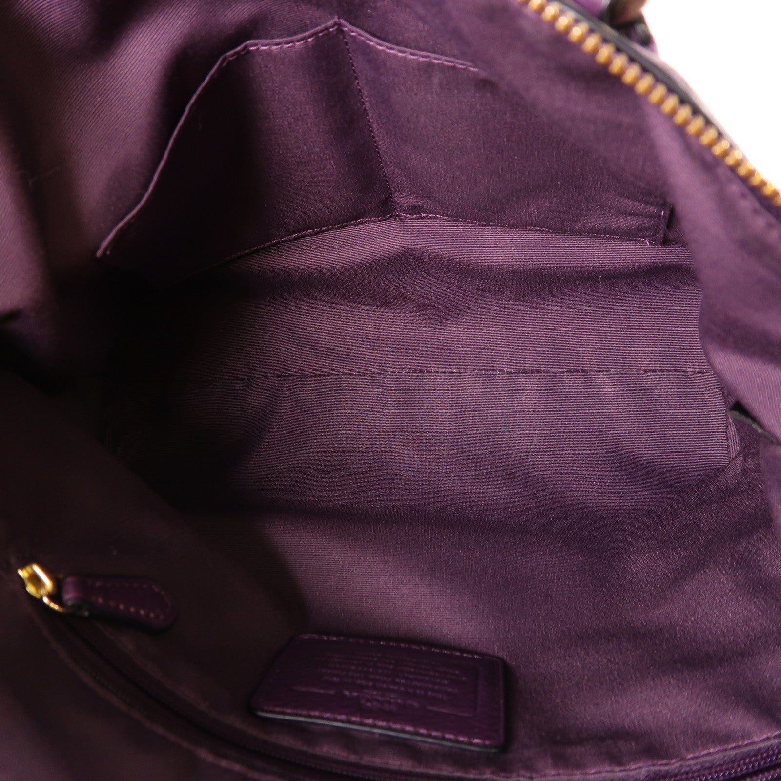 COACH 皮革2 Way Shoulder金扣手挽肩背兩用袋