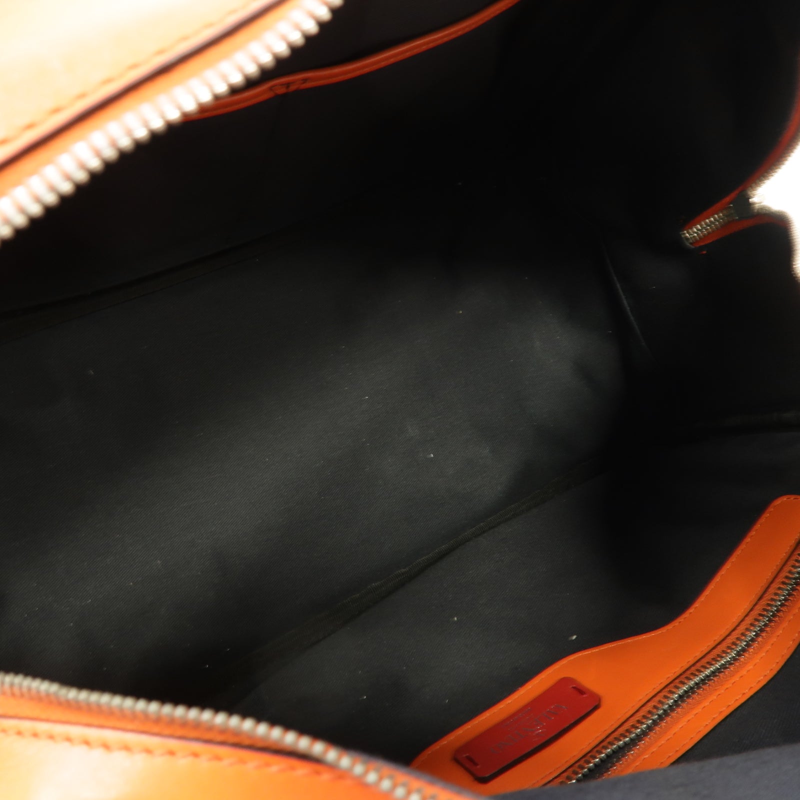 Valentino 【激減優惠】牛皮皮革Shoulder Bag銀扣肩背袋橙色