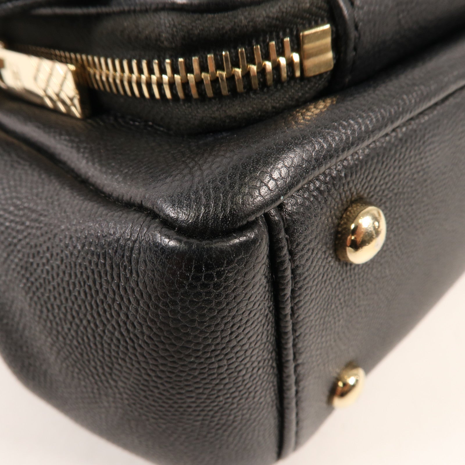 CHANEL 牛皮皮革Business Affinity Bag金扣手挽肩背兩用袋