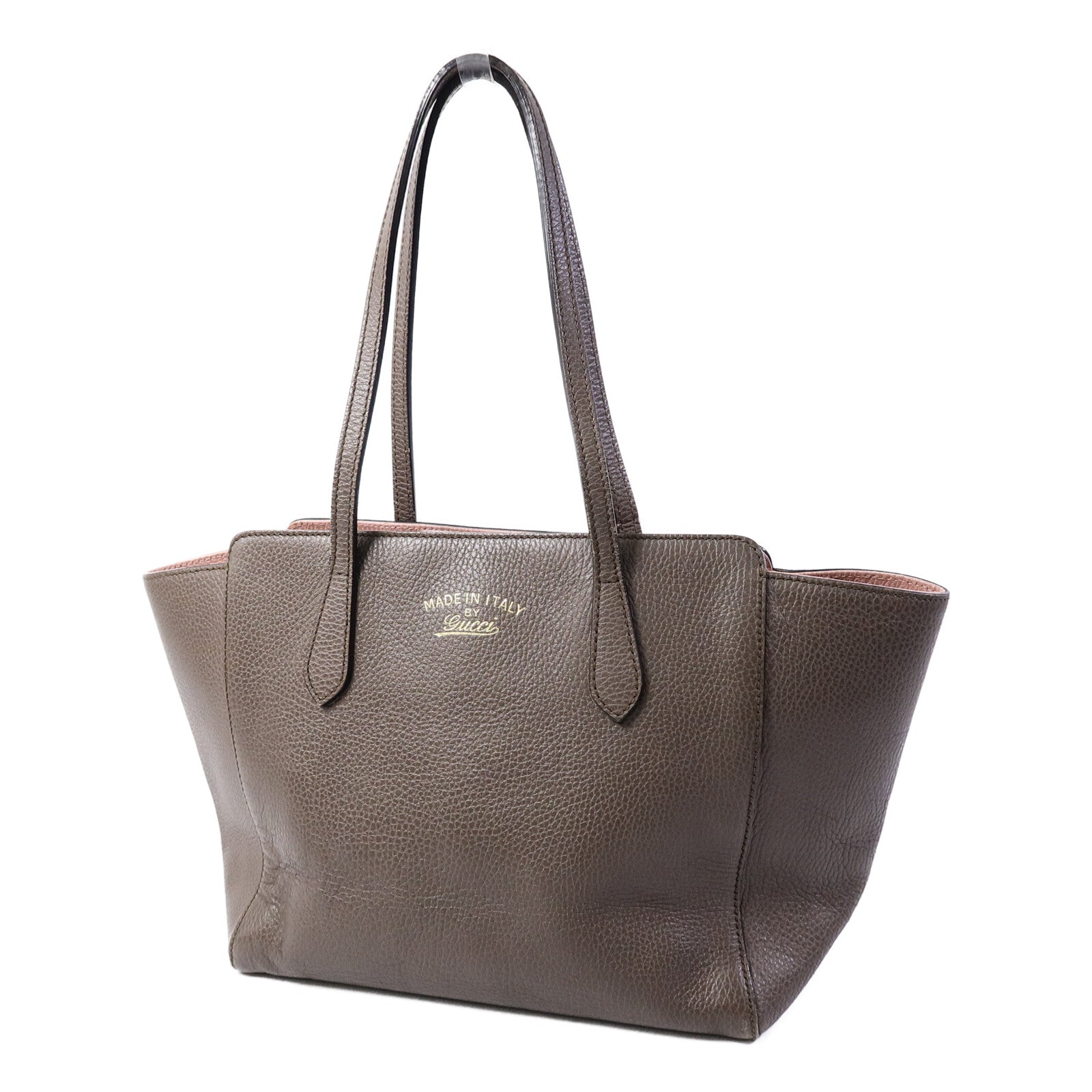GUCCI 【激減優惠】牛皮皮革Swing Tote Bag手挽袋