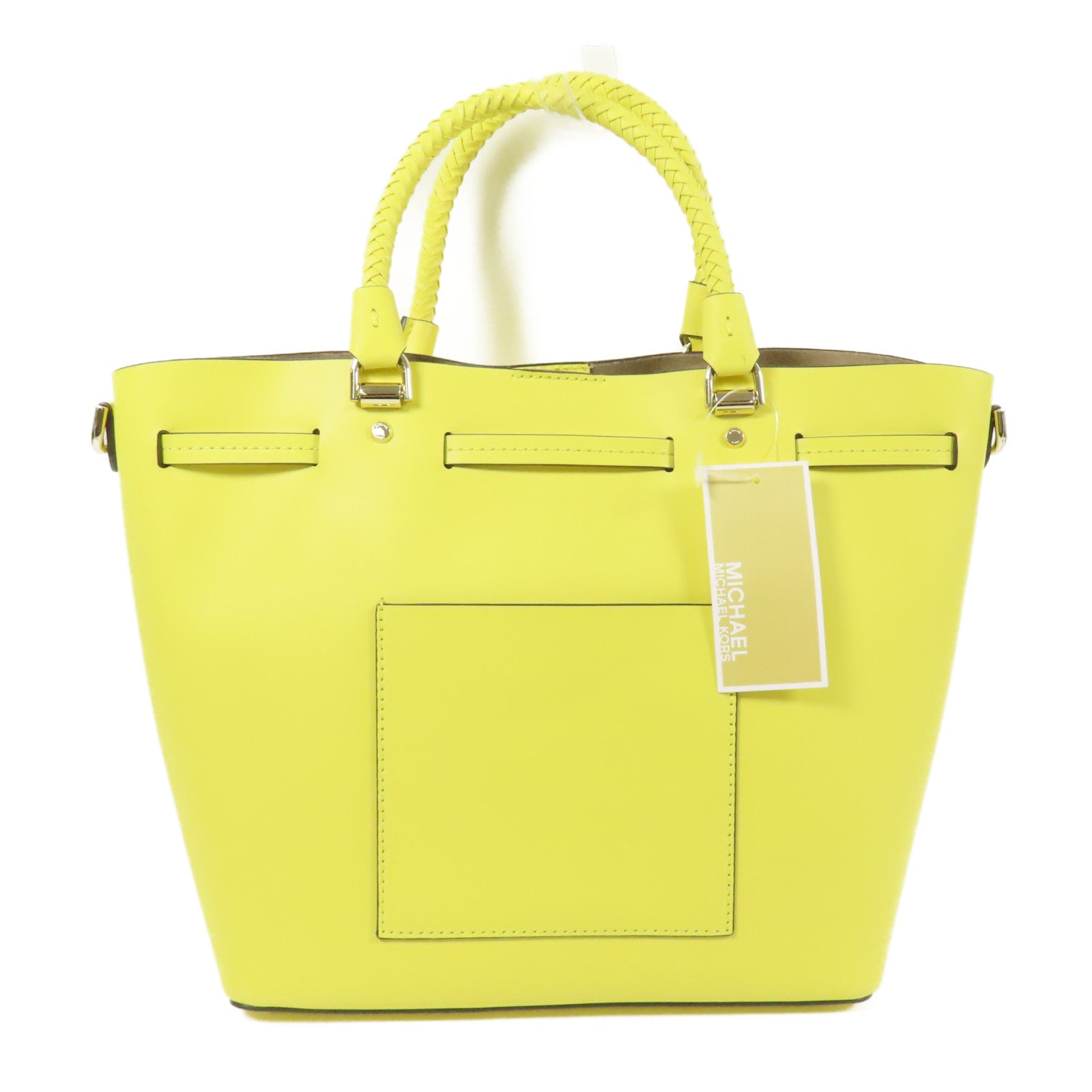 Michael Kors 牛皮皮革Shoulder Bag銀扣手挽肩背兩用袋