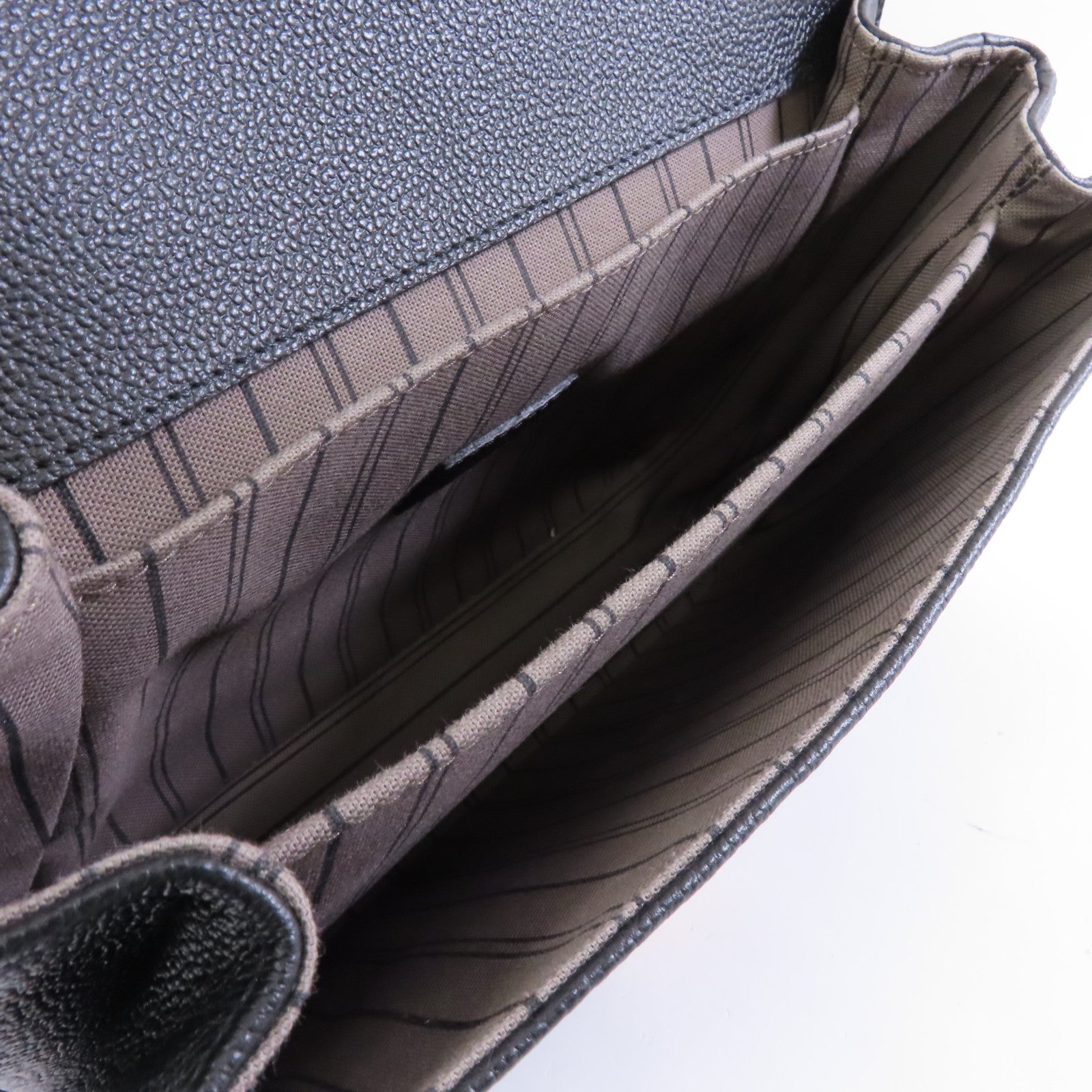 LOUIS VUITTON Monogram Empreinte Pochette Metis金扣手挽肩背兩用袋黑色