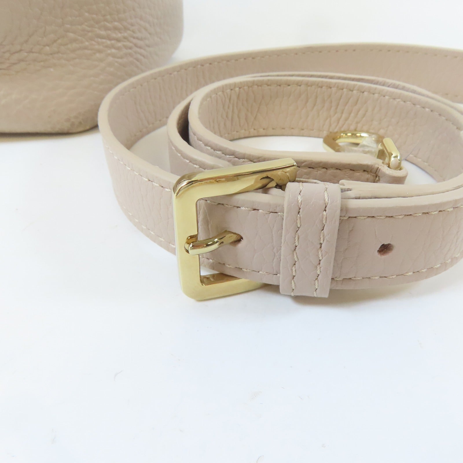 Furla 牛皮皮革2 way shoulder金扣手挽肩背兩用袋粉紅色