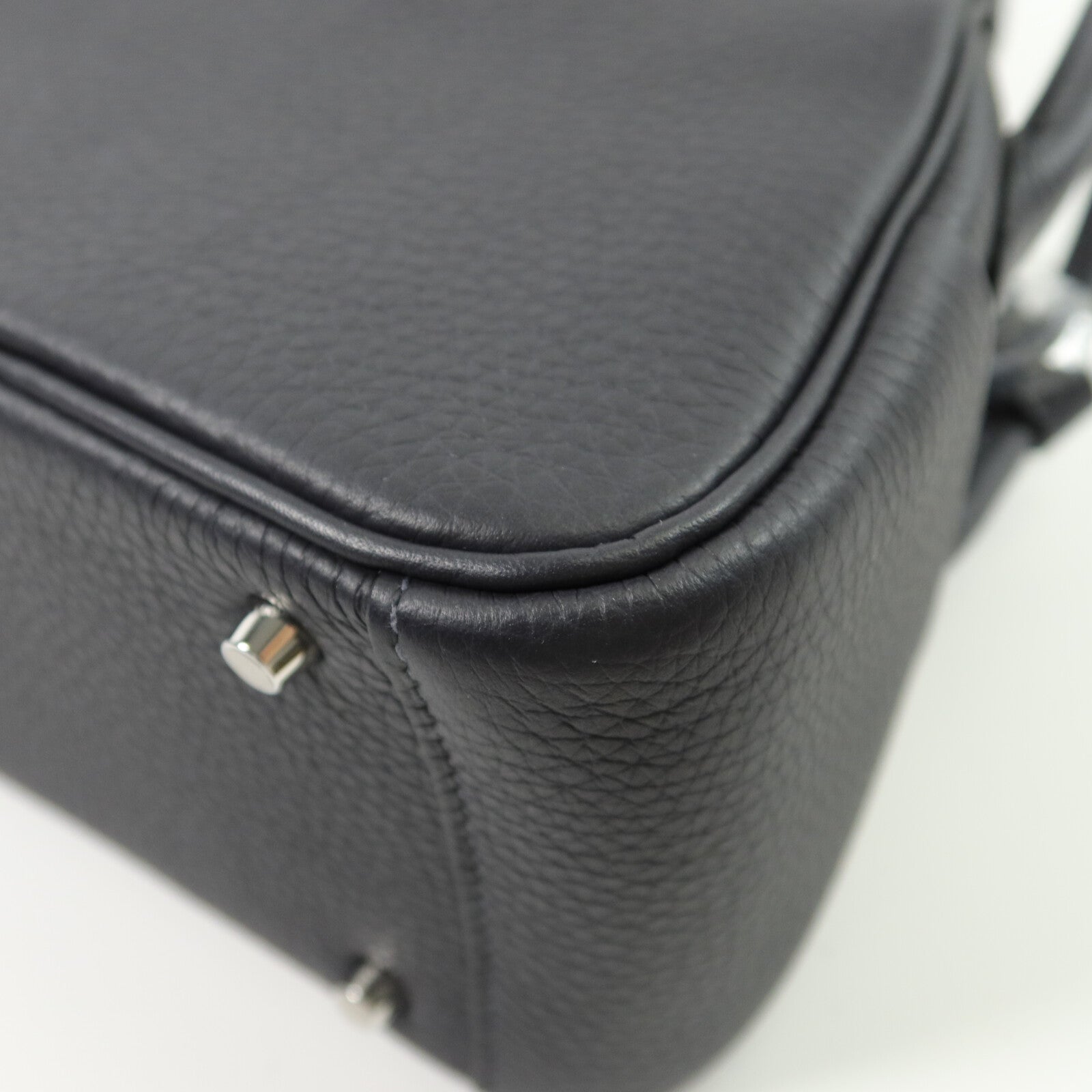 HERMES Clemence皮革Mini Lindy手挽肩背兩用袋Caban