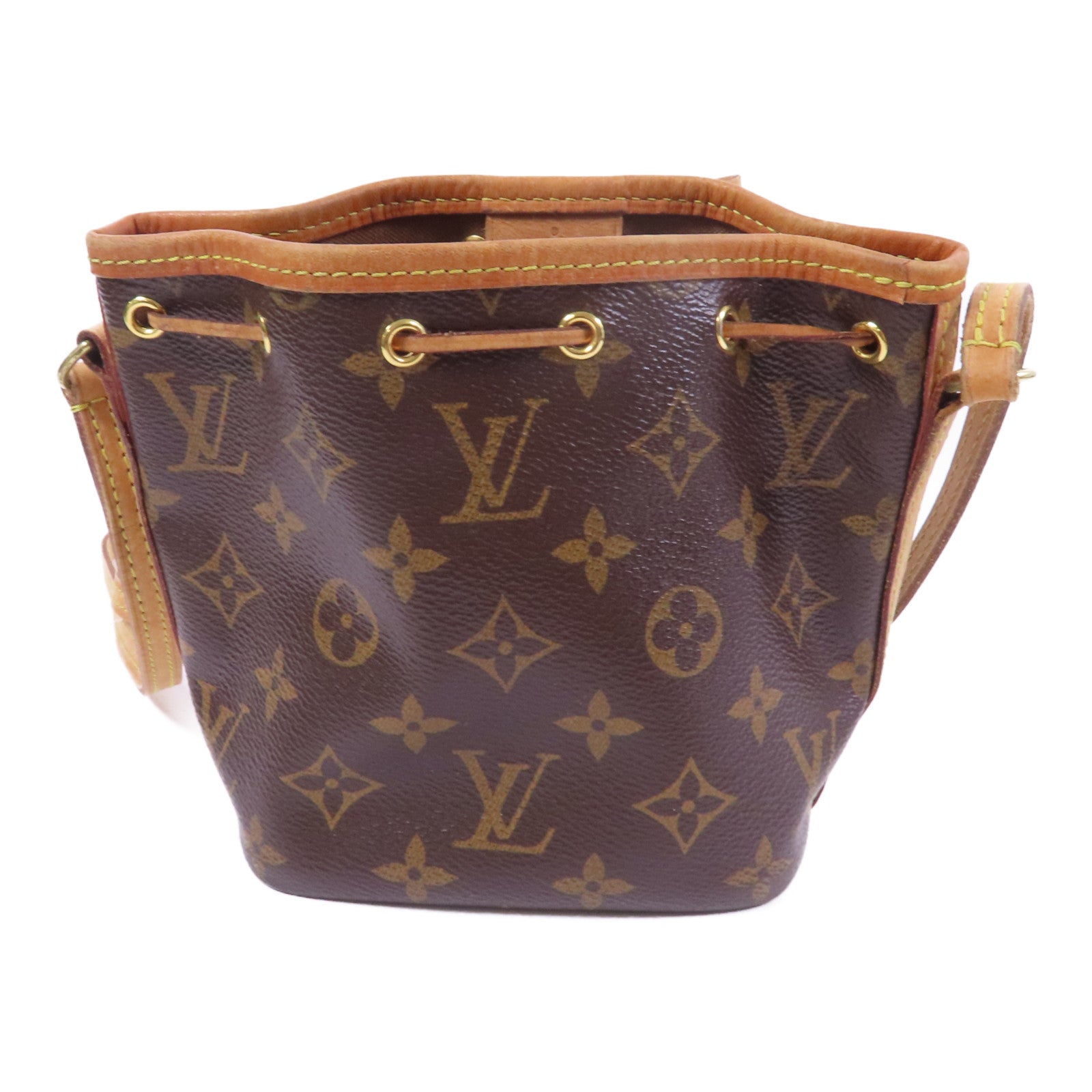 LOUIS VUITTON Monogram Nano Noe金扣肩背袋