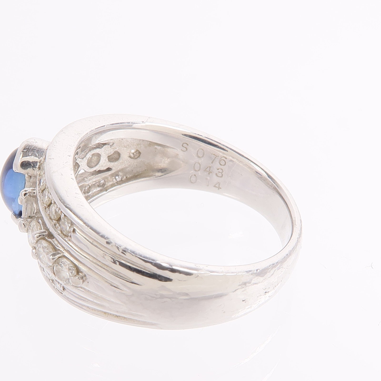 JEWELRY PT900鉑金Sapphire Diamond Ring藍寶石/鑽石戒指