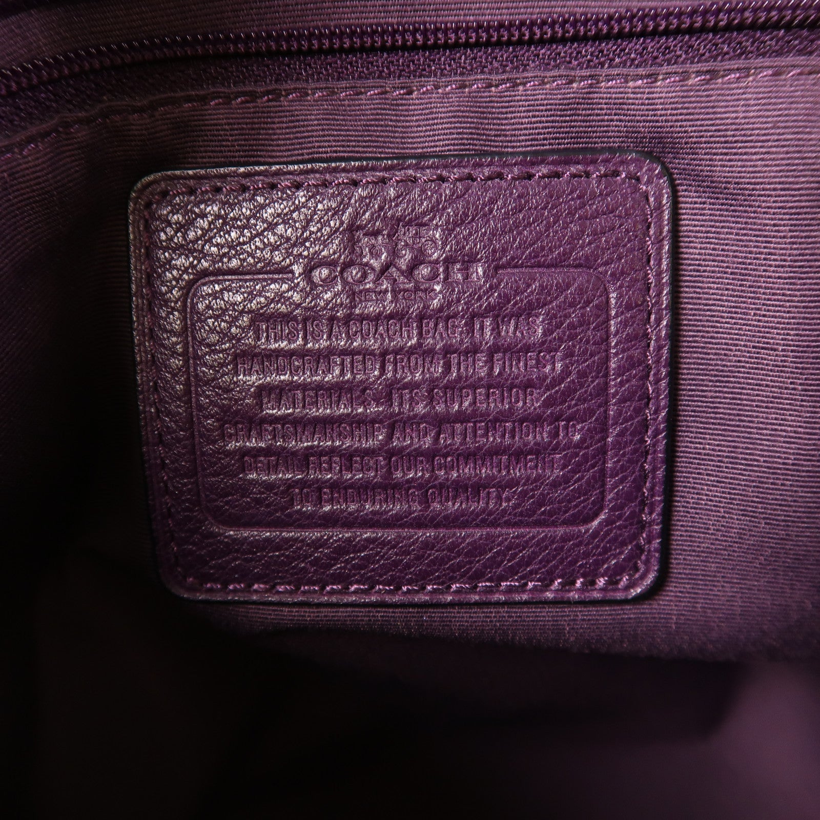 COACH 皮革2 Way Shoulder金扣手挽肩背兩用袋