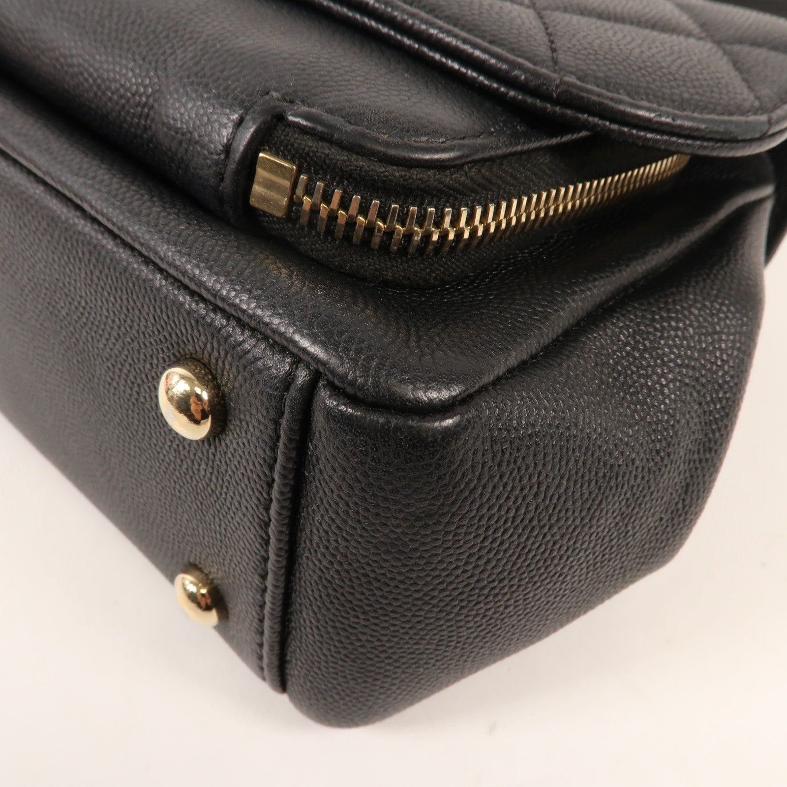 CHANEL 牛皮皮革Business Affinity Bag金扣手挽肩背兩用袋