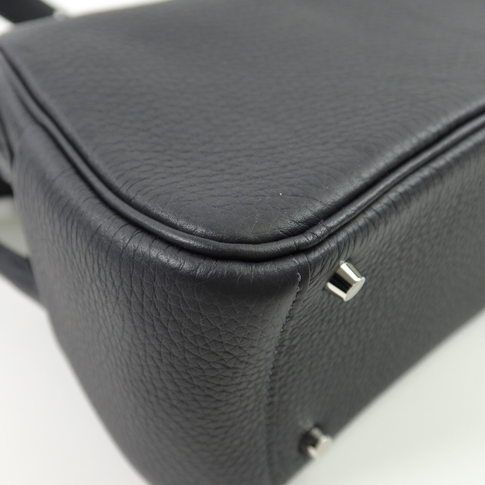 HERMES Clemence皮革Mini Lindy手挽肩背兩用袋Caban