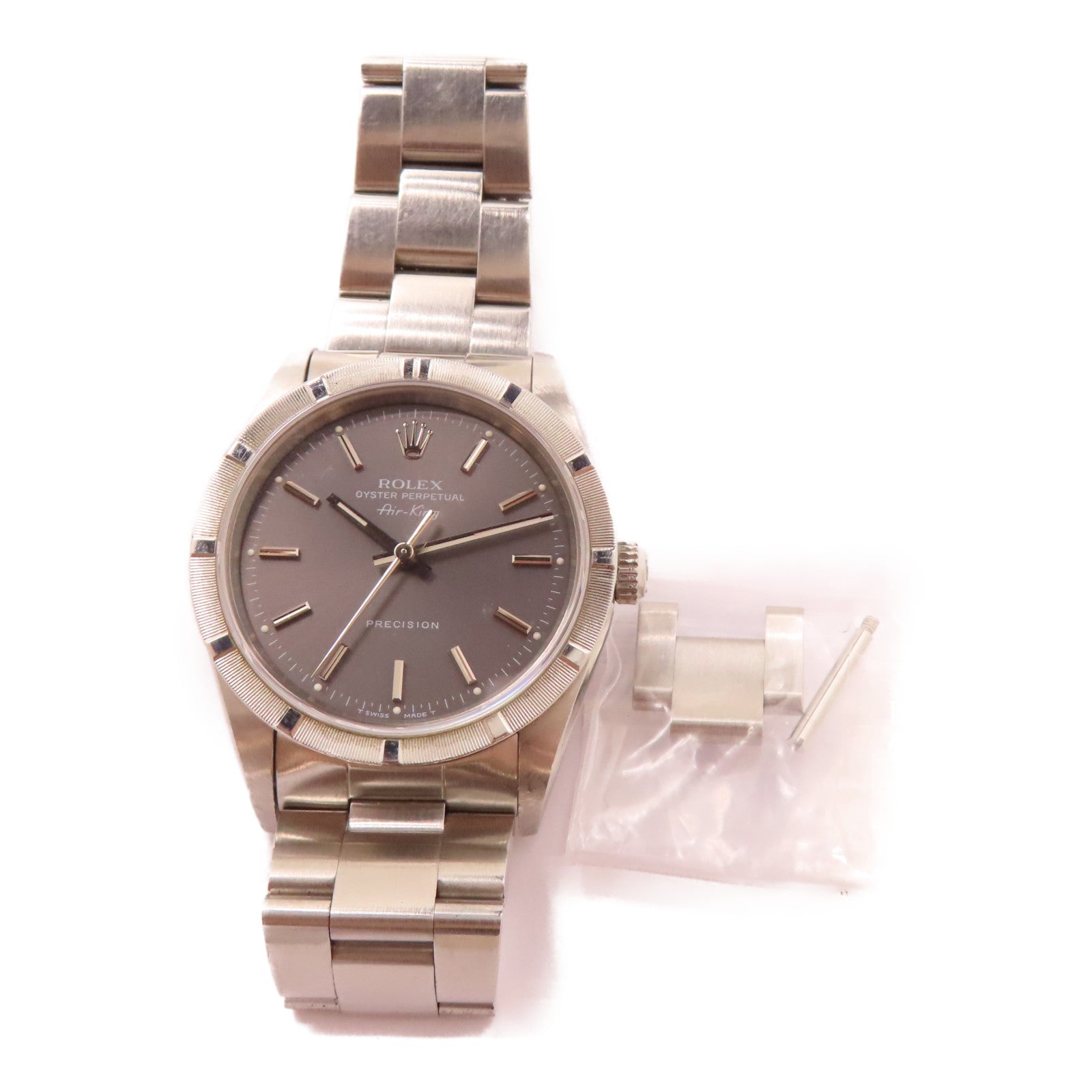 ROLEX Air king不鏽鋼手錶自動機芯灰色