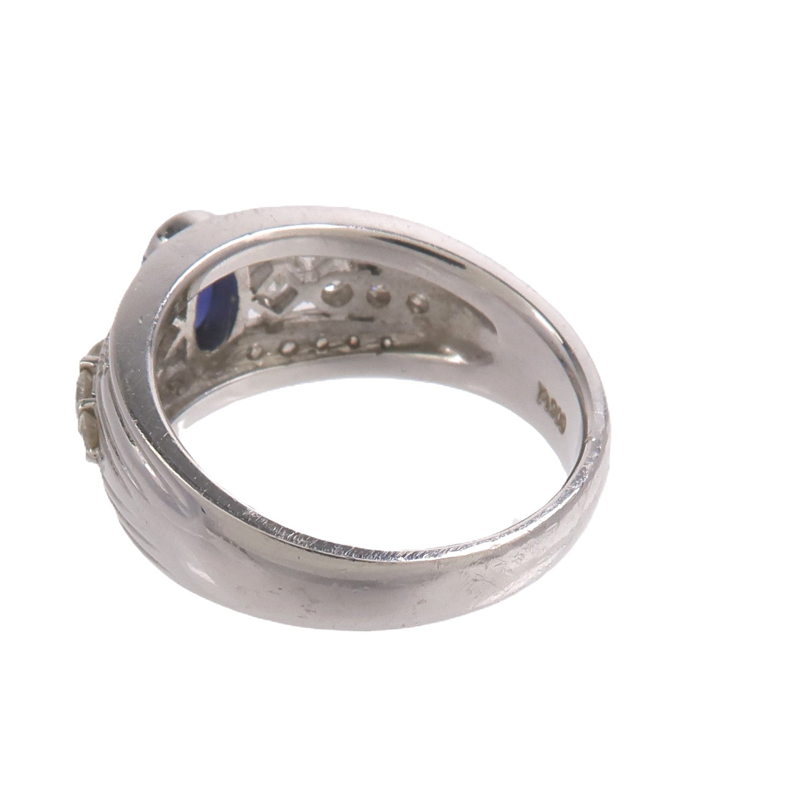 JEWELRY PT900鉑金Sapphire Diamond Ring藍寶石/鑽石戒指
