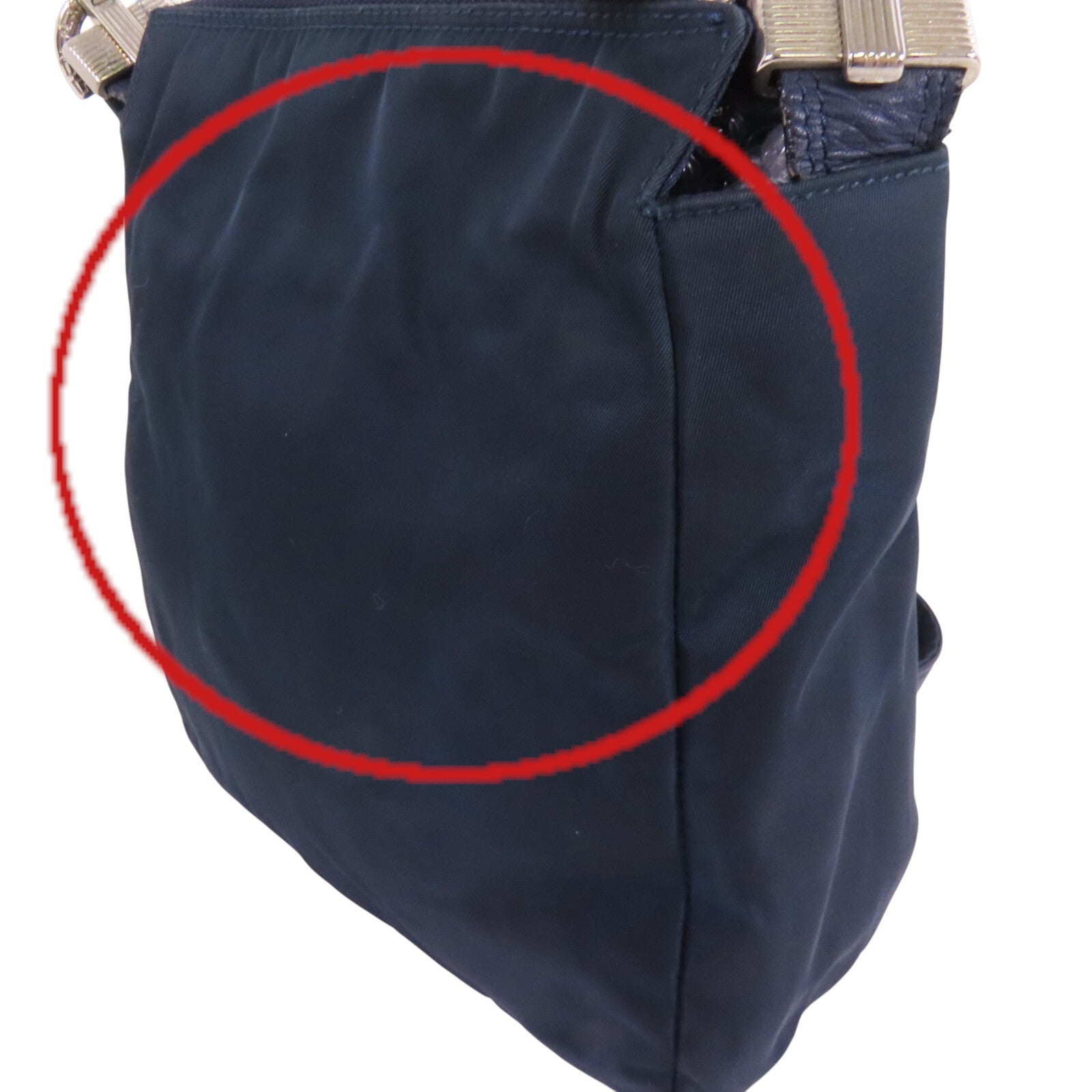 VERSACE 尼龍Shoulder Bag銀扣肩背袋