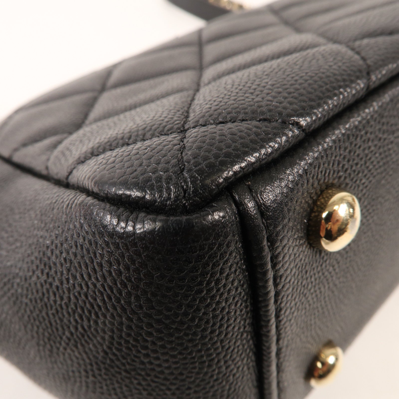 CHANEL 牛皮皮革Business Affinity Bag金扣手挽肩背兩用袋