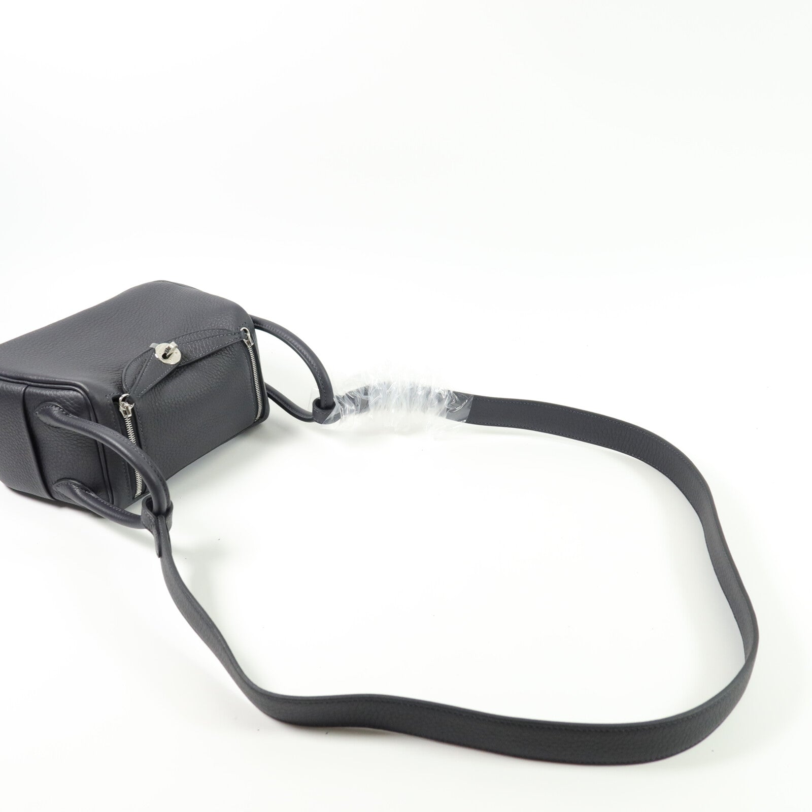 HERMES Clemence皮革Mini Lindy手挽肩背兩用袋Caban