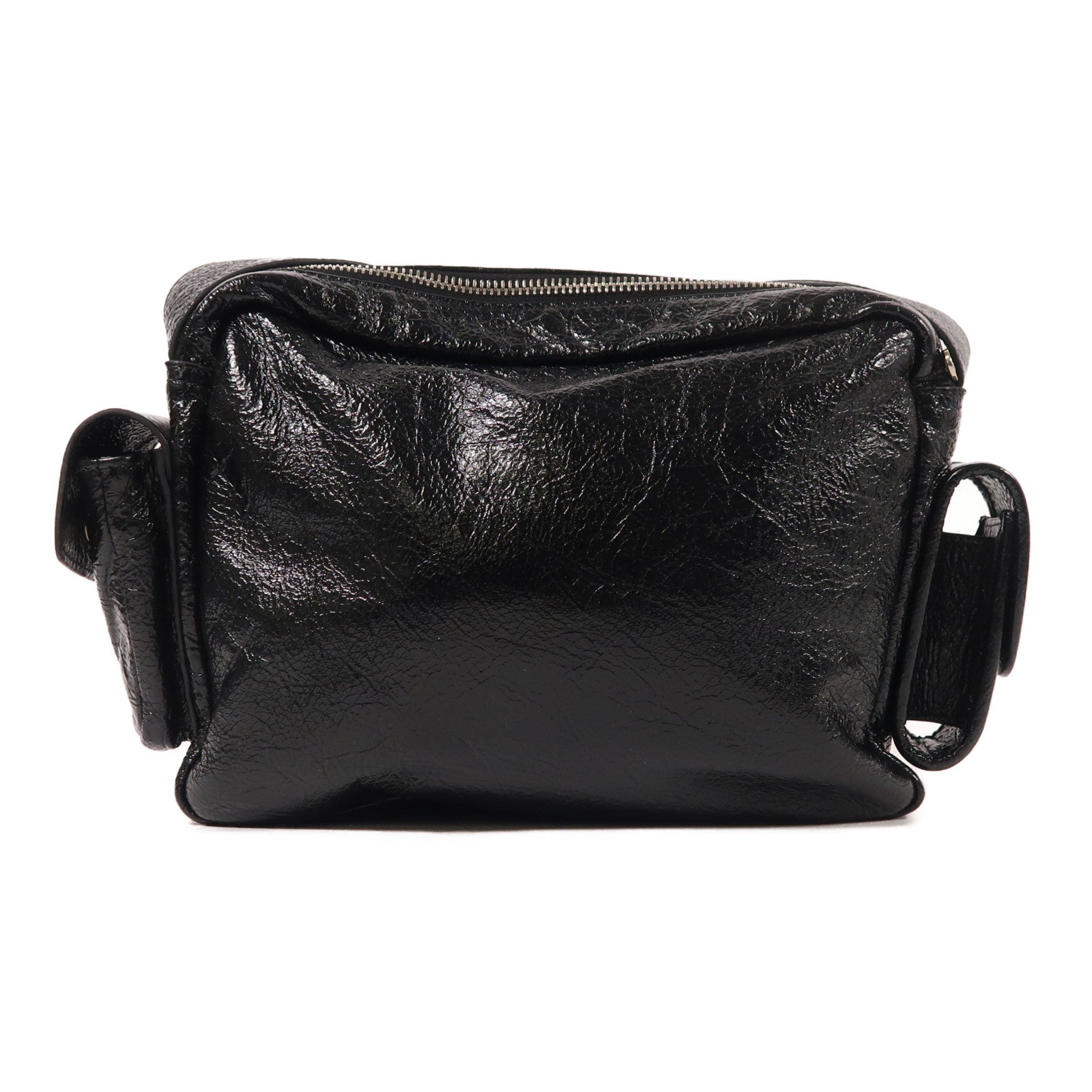 BALENCIAGA 羊皮皮革Superbusy Camera Bag銀扣肩背袋
