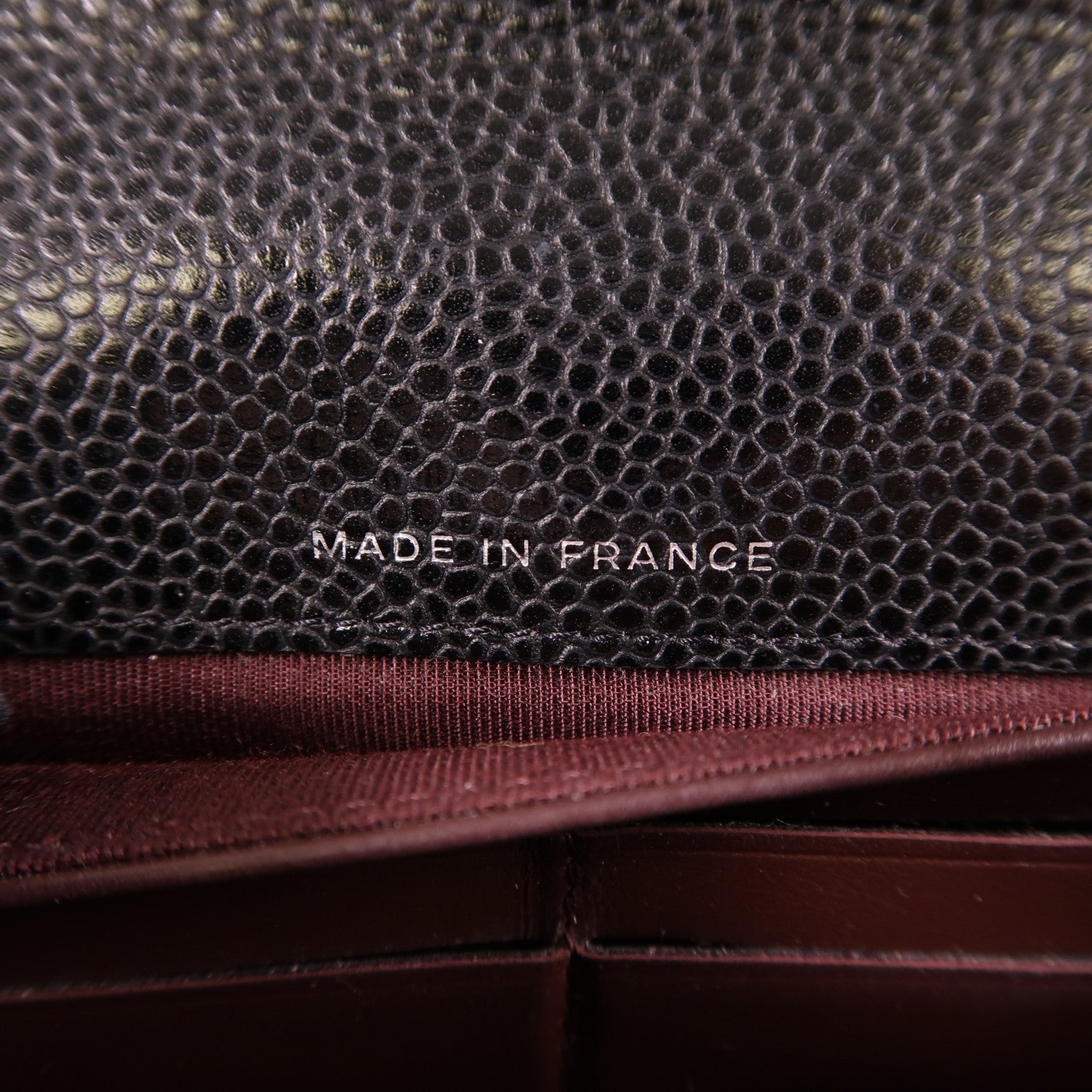 CHANEL 牛皮皮革Long Wallet銀扣長錢包