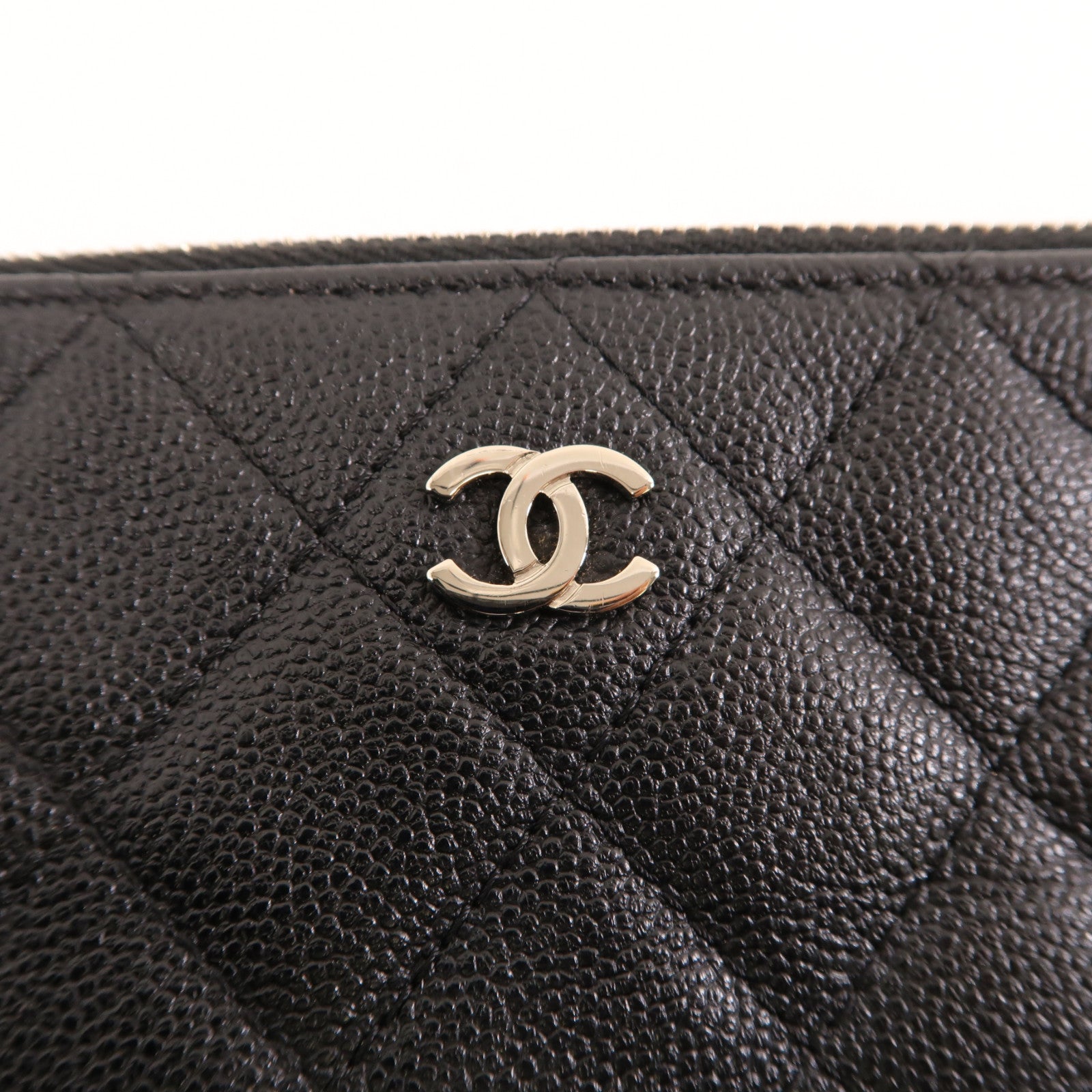 CHANEL 【激減優惠】菱格牛皮皮革Chain Shoulder銀扣鏈帶肩背袋黑色