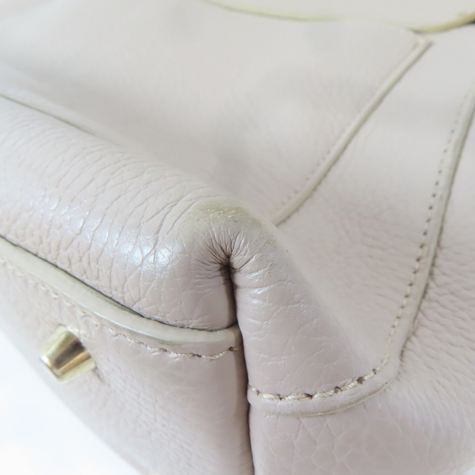 Furla 牛皮皮革2 way shoulder金扣手挽肩背兩用袋粉紅色