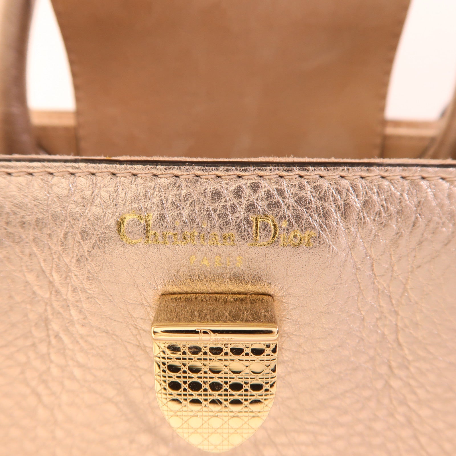 Dior 【激減優惠】牛皮皮革Diorever Mini金扣手挽肩背兩用袋