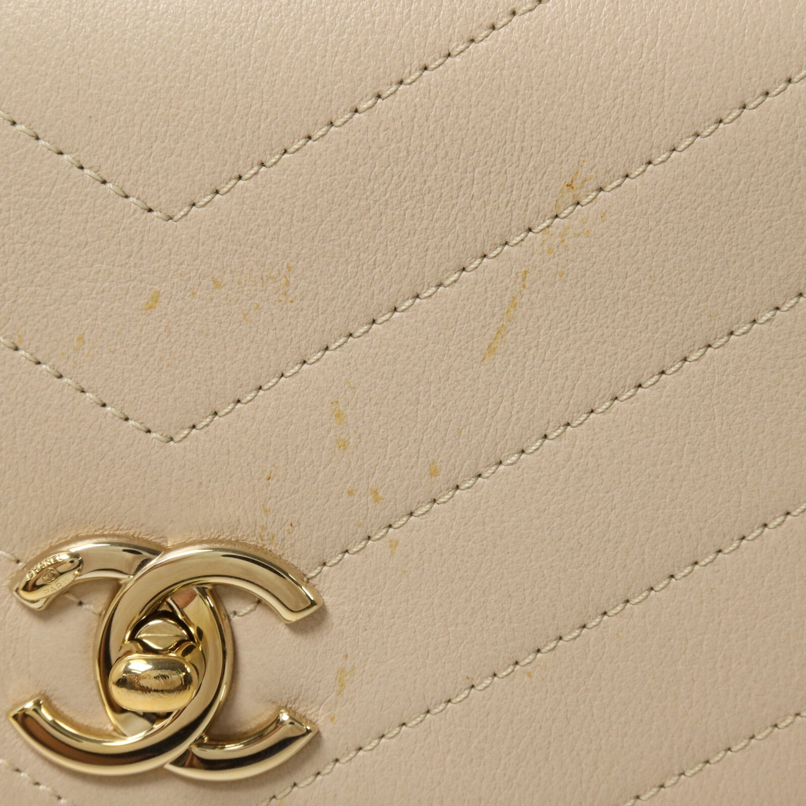 CHANEL 牛皮皮革Shoulder Bag鏈帶手挽肩背兩用袋