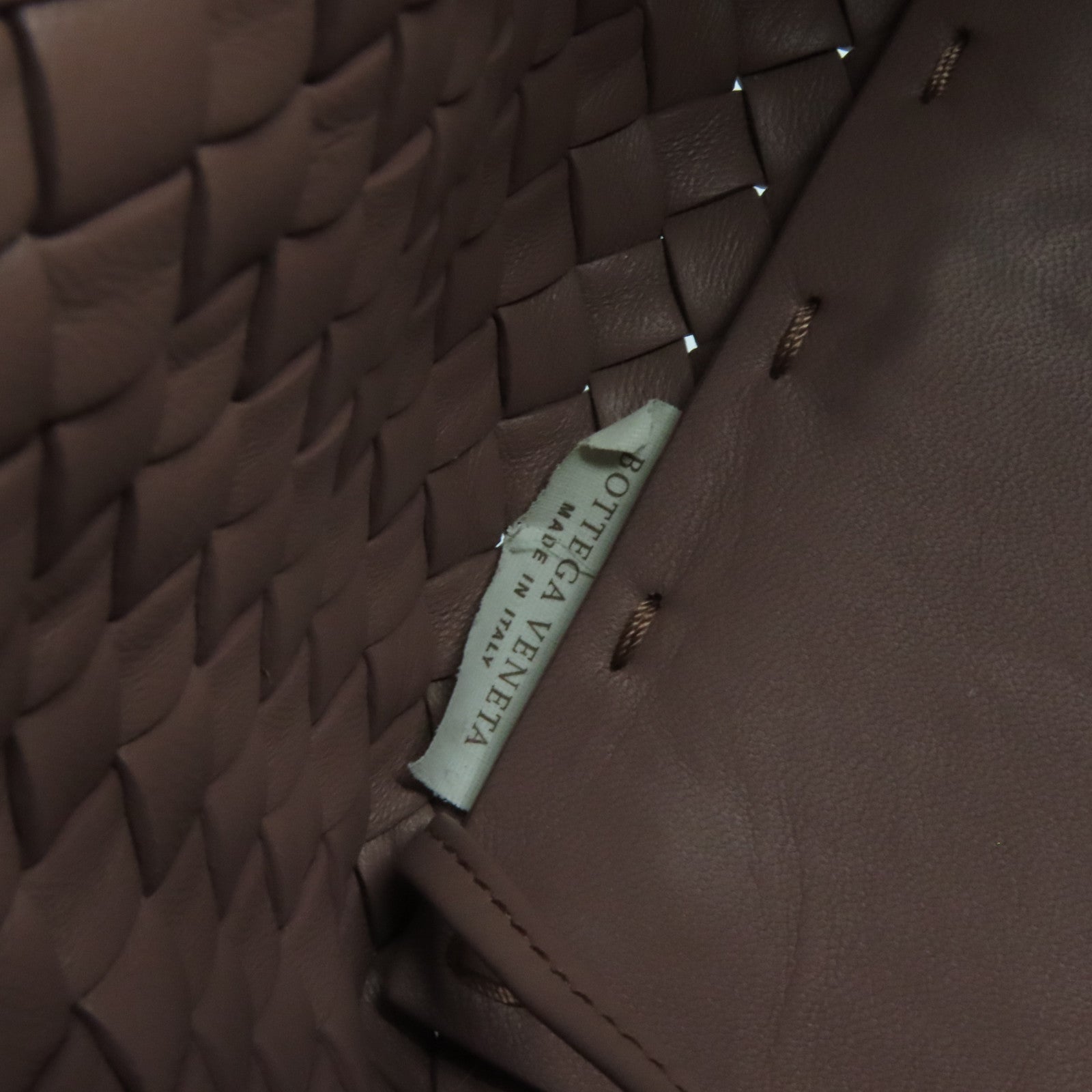 BOTTEGA VENETA 【激減優惠】織紋皮革Shoulder Bag銀扣肩背袋粉紅色