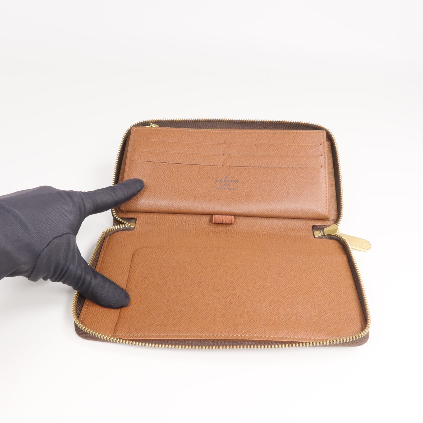 LOUIS VUITTON Monogram Zipper Long Wallet金扣長錢包