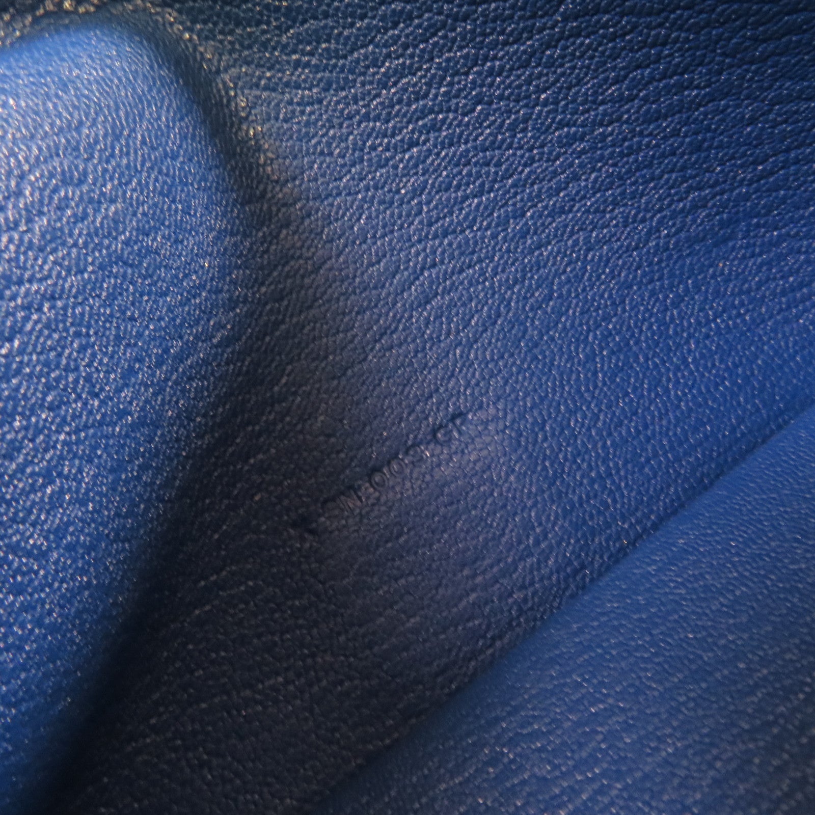 HERMES Chevre皮革Bearn Long Wallet銀扣長錢包73 Bleu Saphir/寶石藍色