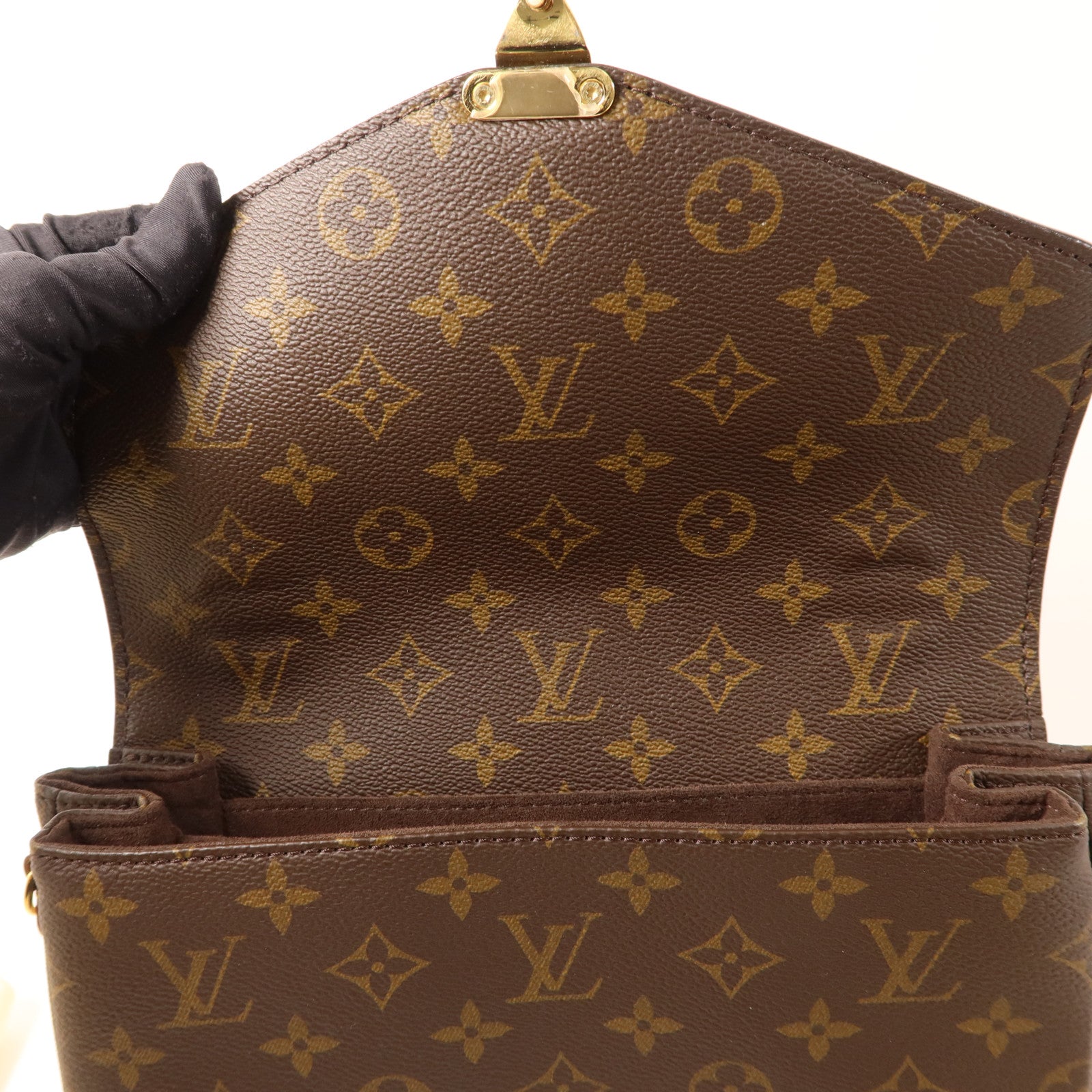LOUIS VUITTON Monogram Pochette Metis MM金扣手挽肩背兩用袋