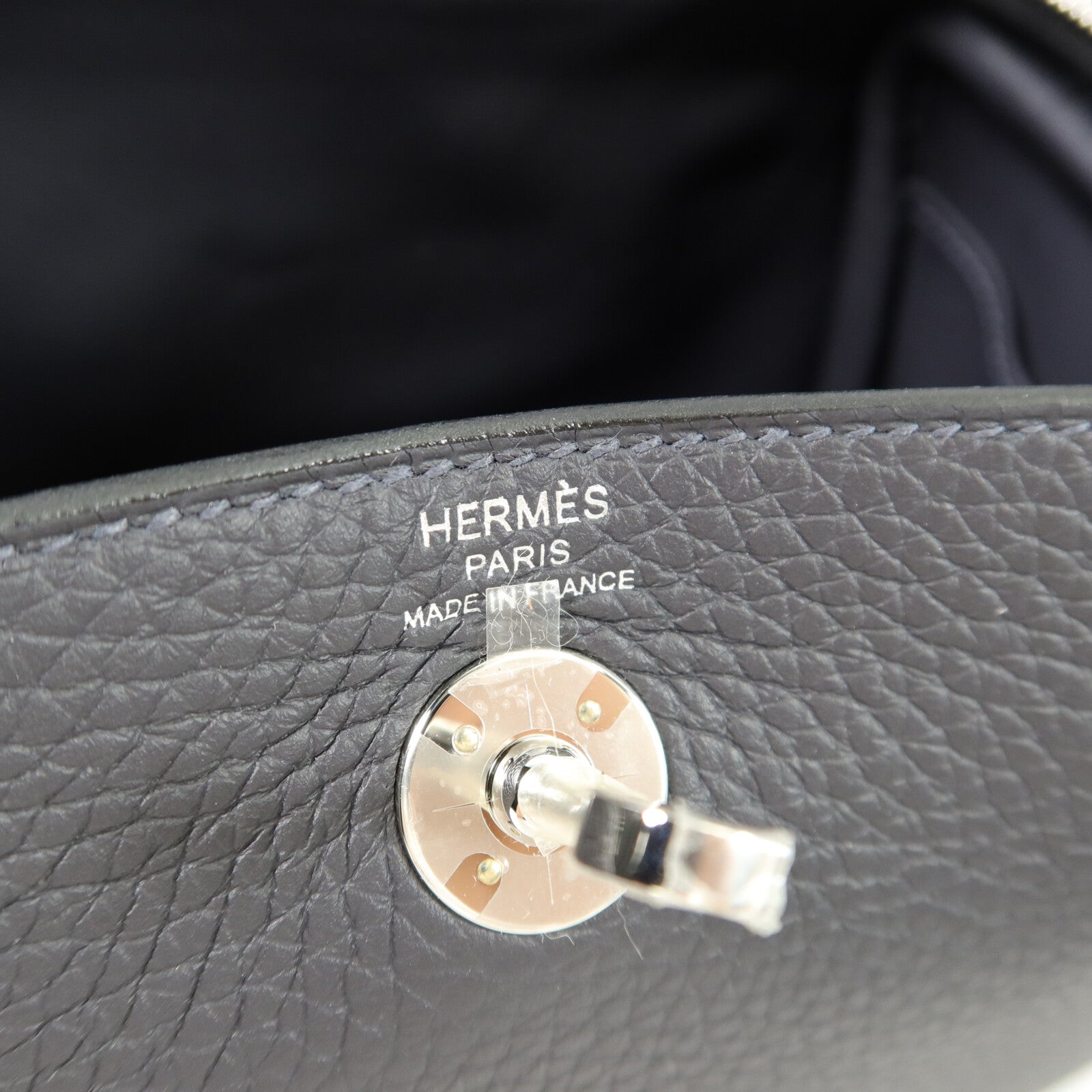 HERMES Clemence皮革Mini Lindy手挽肩背兩用袋Caban