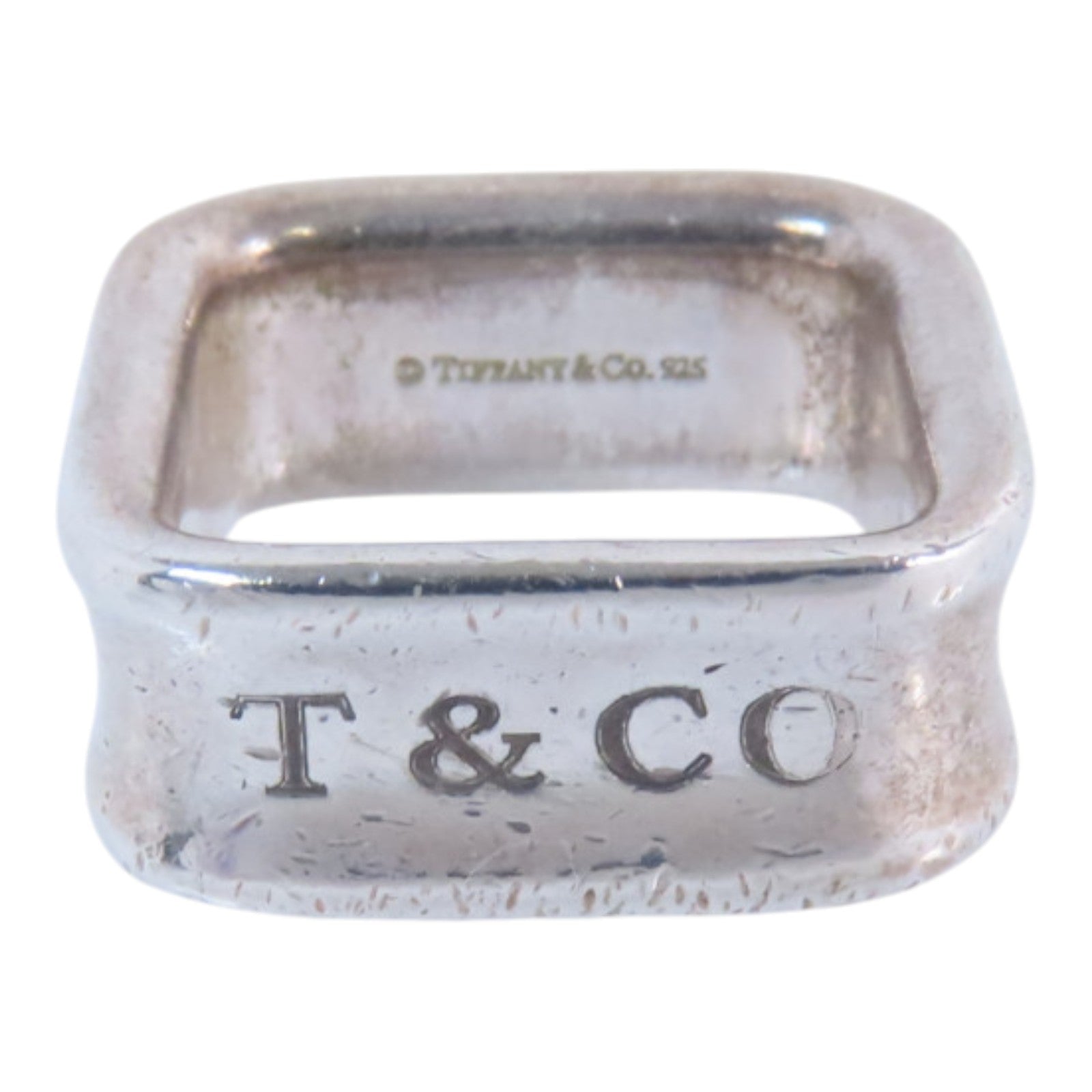 TIFFANY＆CO 925純銀1837 Square Ring戒指US#3