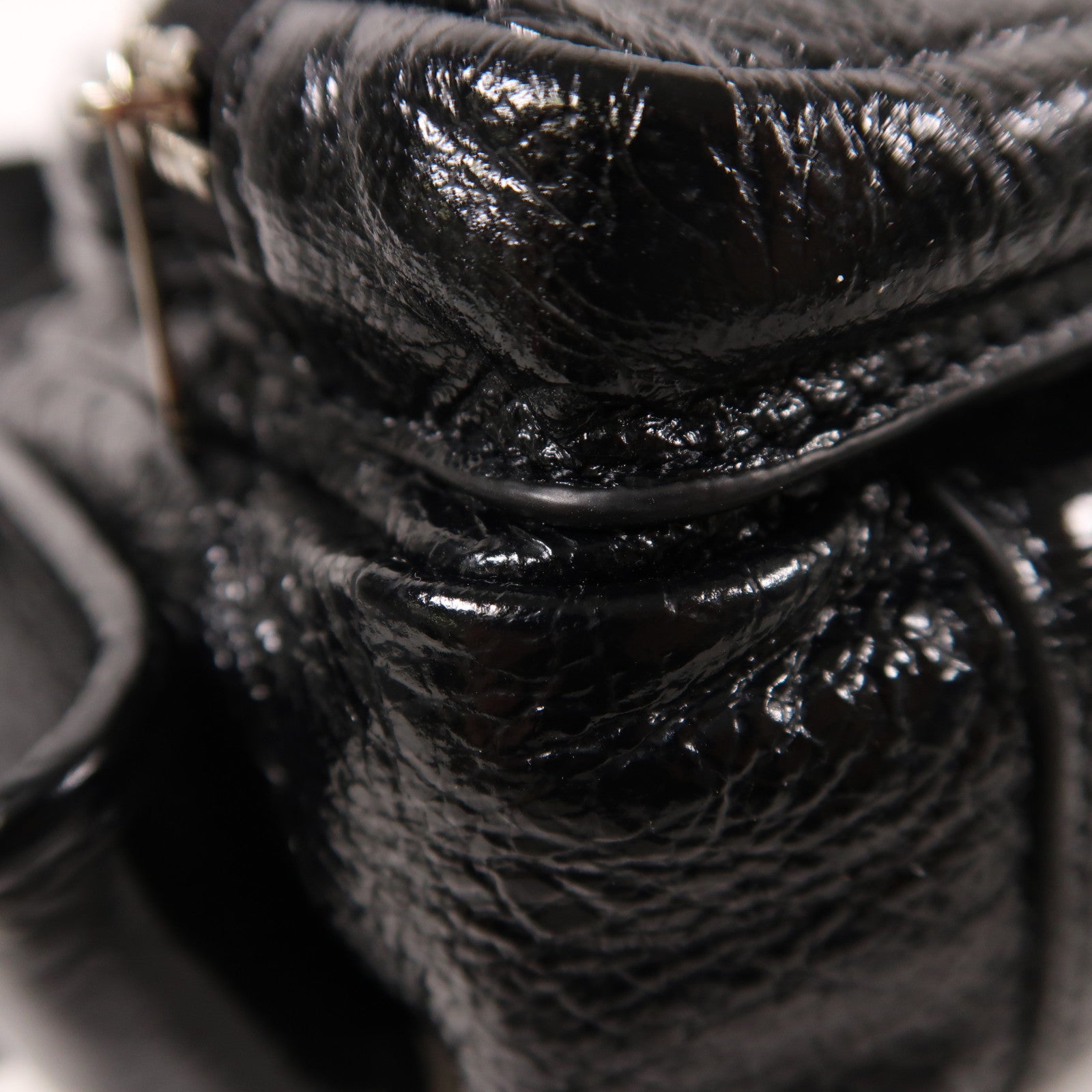 BALENCIAGA 羊皮皮革Superbusy Camera Bag銀扣肩背袋