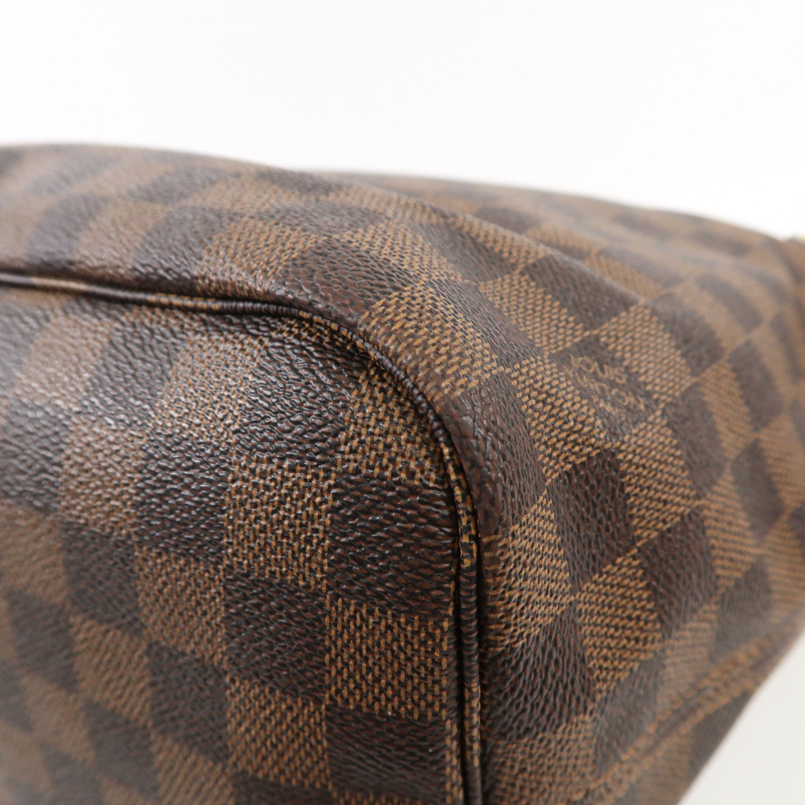 LOUIS VUITTON Damier Neverfull MM金扣手挽袋/肩背袋