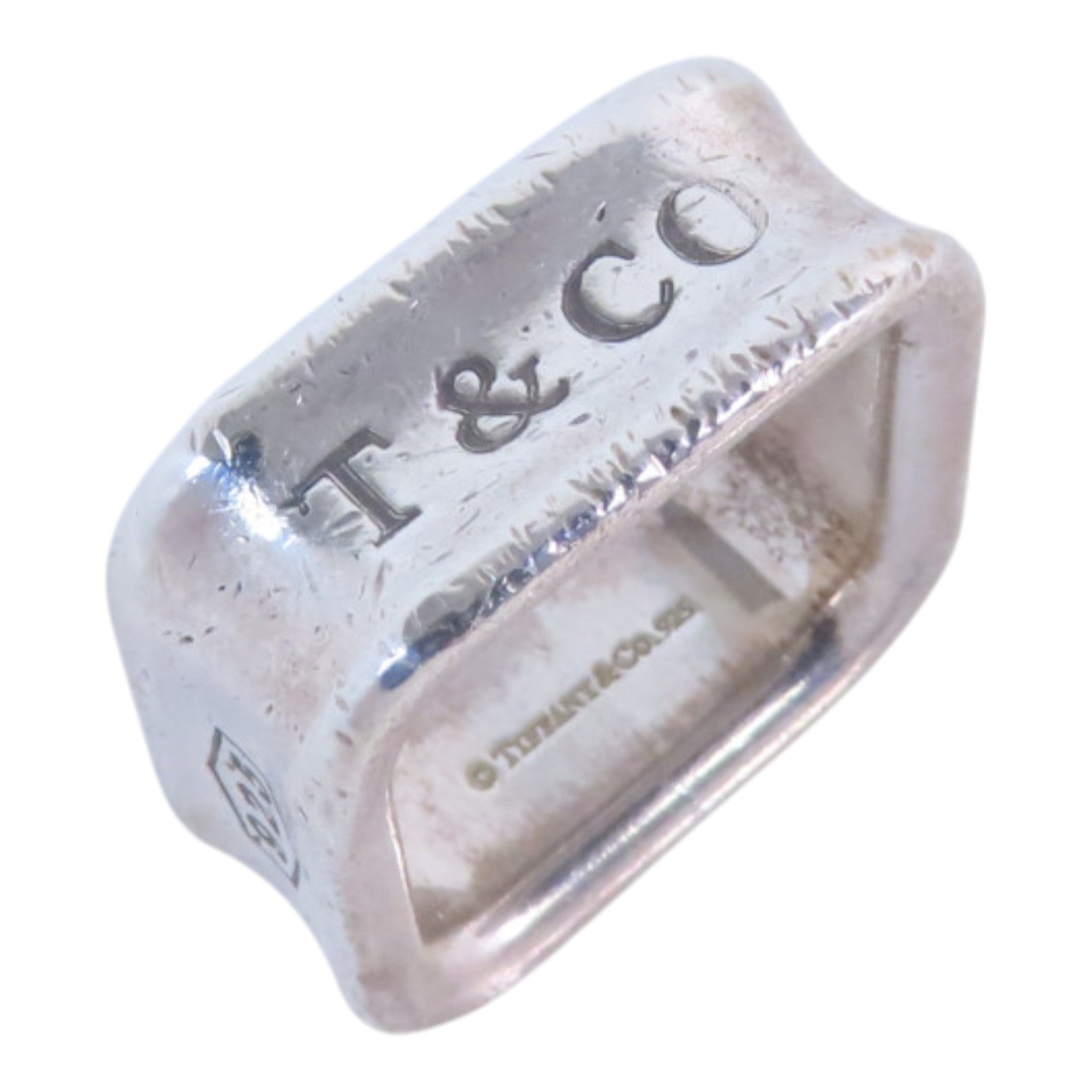 TIFFANY＆CO 925純銀1837 Square Ring戒指US#3