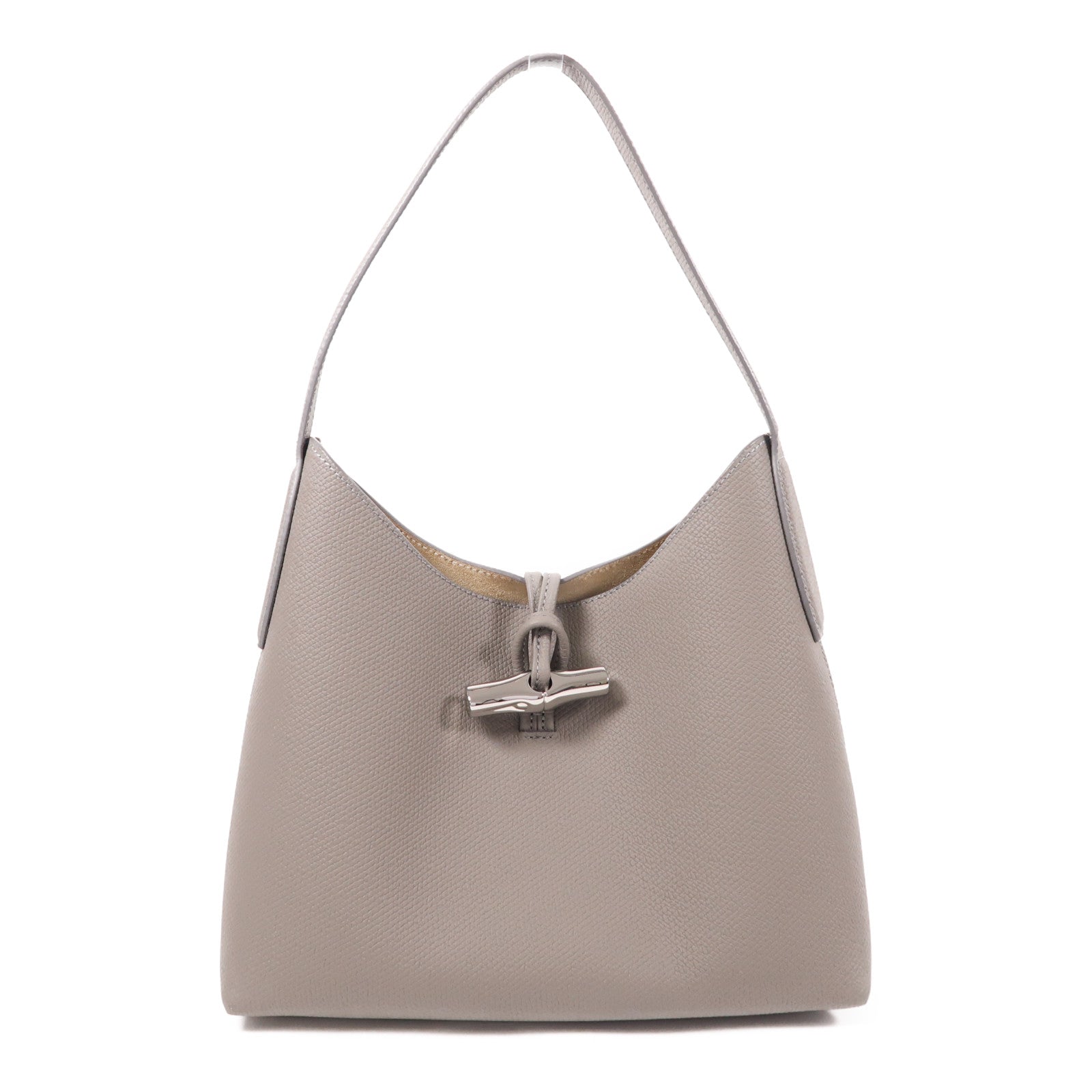 Longchamp 牛皮皮革Shoulder Bag銀扣肩背袋