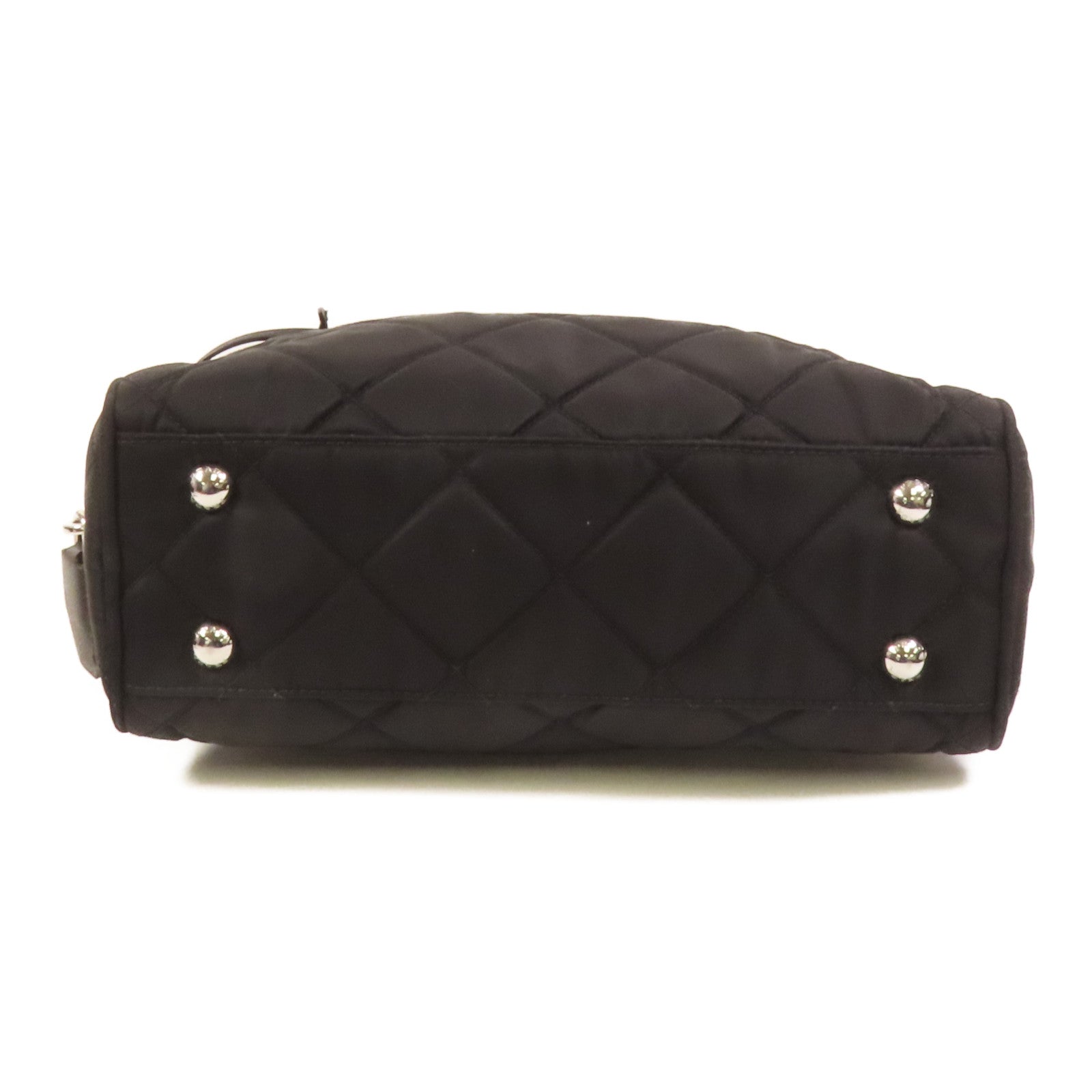 PRADA 尼龍Sholder Bag銀扣肩背袋