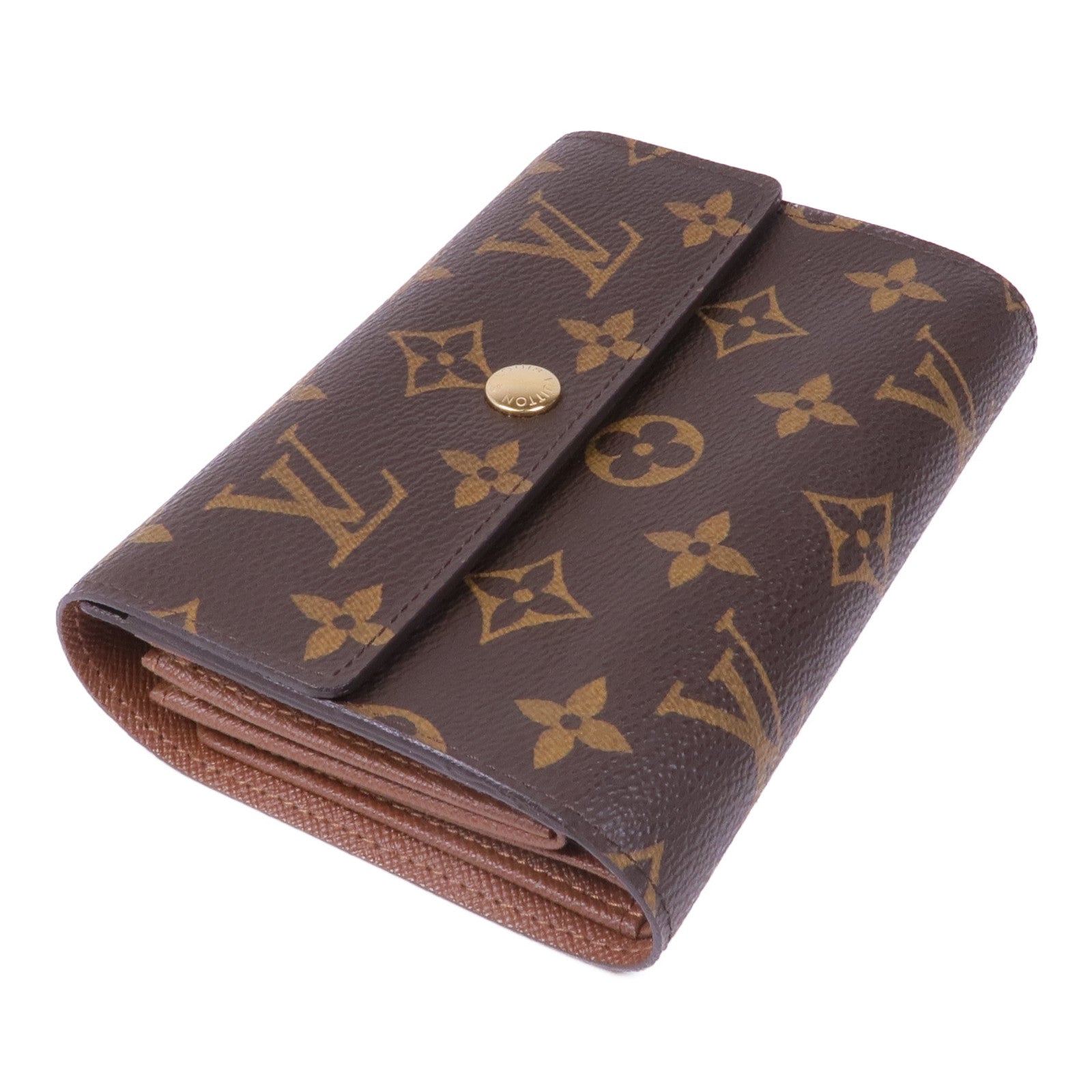 LOUIS VUITTON Monogram Portefeuille Alexandra Wallet金扣錢包