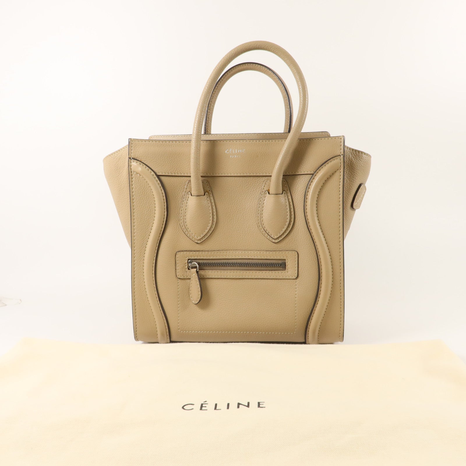 CELINE 牛皮皮革Micro Luggage肩背袋