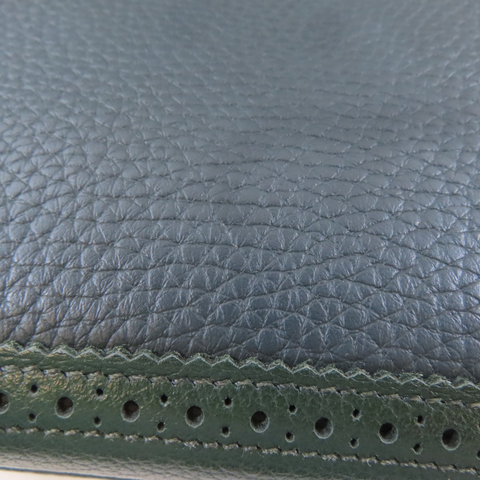 HERMES Swift皮革Kelly Ghillies 32銀扣手挽肩背兩用袋綠色