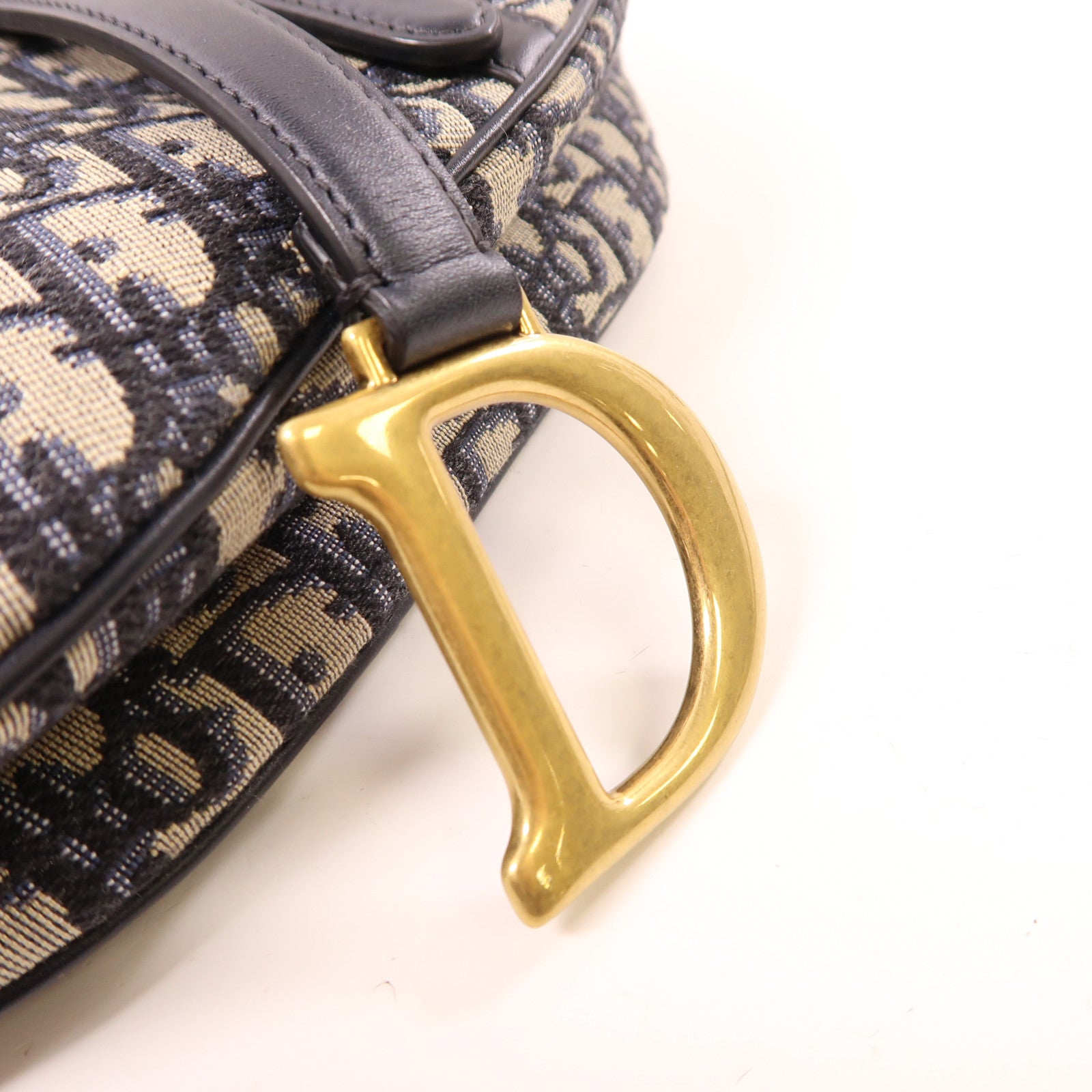 Dior 帆布Saddle金扣肩背袋