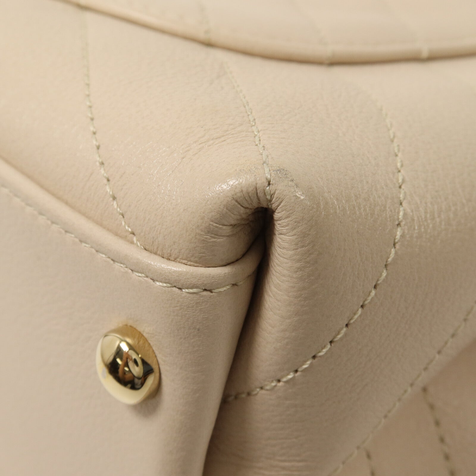 CHANEL 牛皮皮革Shoulder Bag鏈帶手挽肩背兩用袋