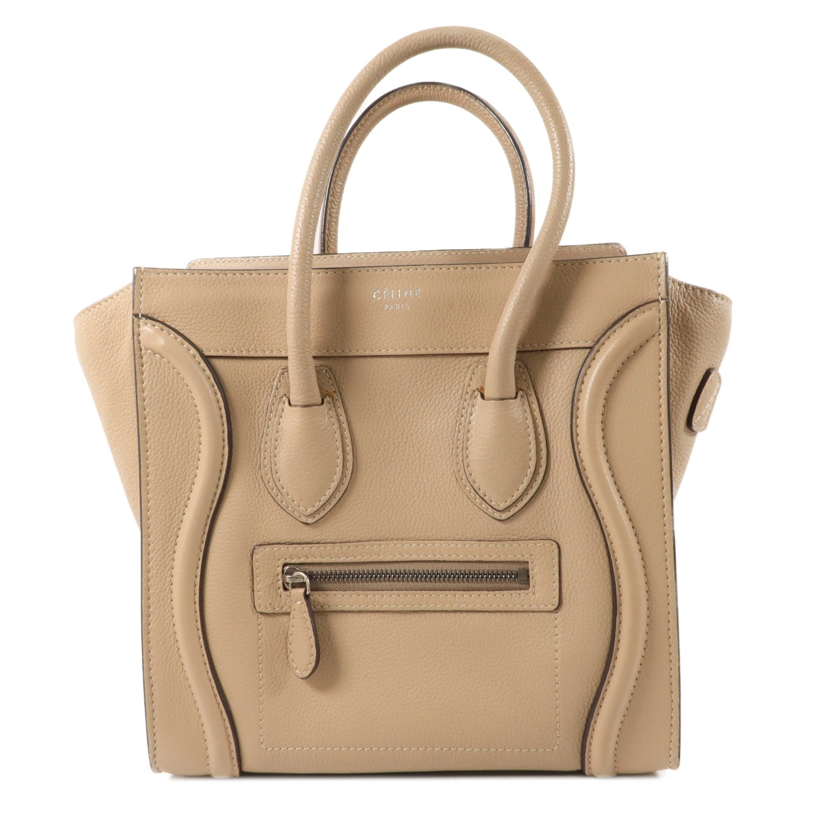 CELINE 牛皮皮革Micro Luggage肩背袋