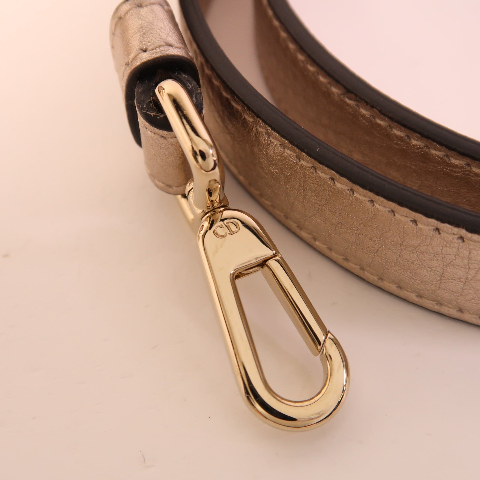 Dior 牛皮皮革Diorever Mini金扣手挽肩背兩用袋