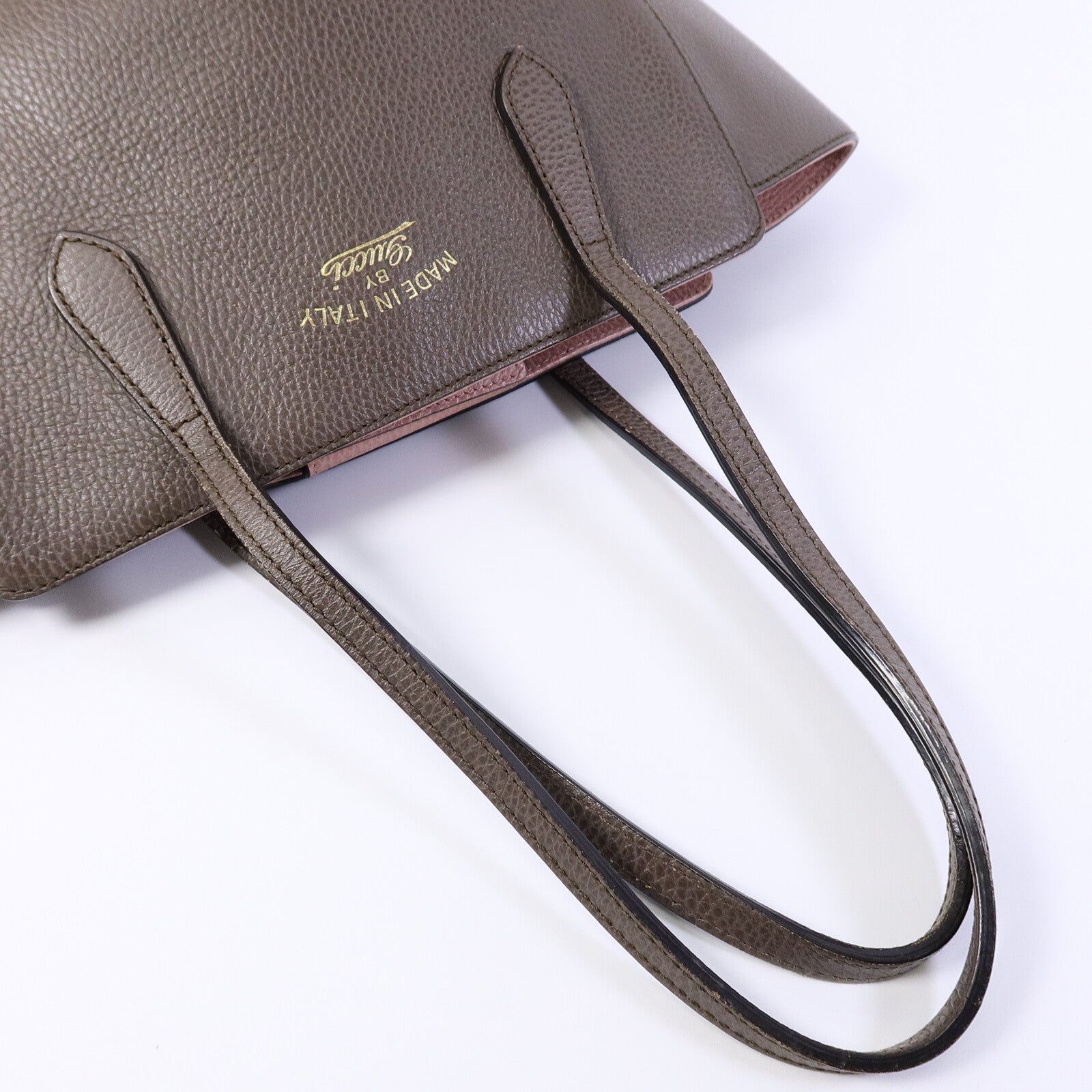 GUCCI 【激減優惠】牛皮皮革Swing Tote Bag手挽袋
